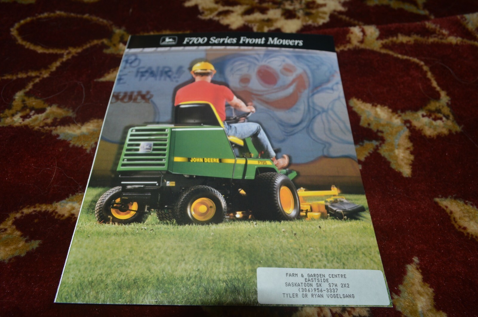 John Deere F700 Series Front Mowers For 1994 Brochure FCCA