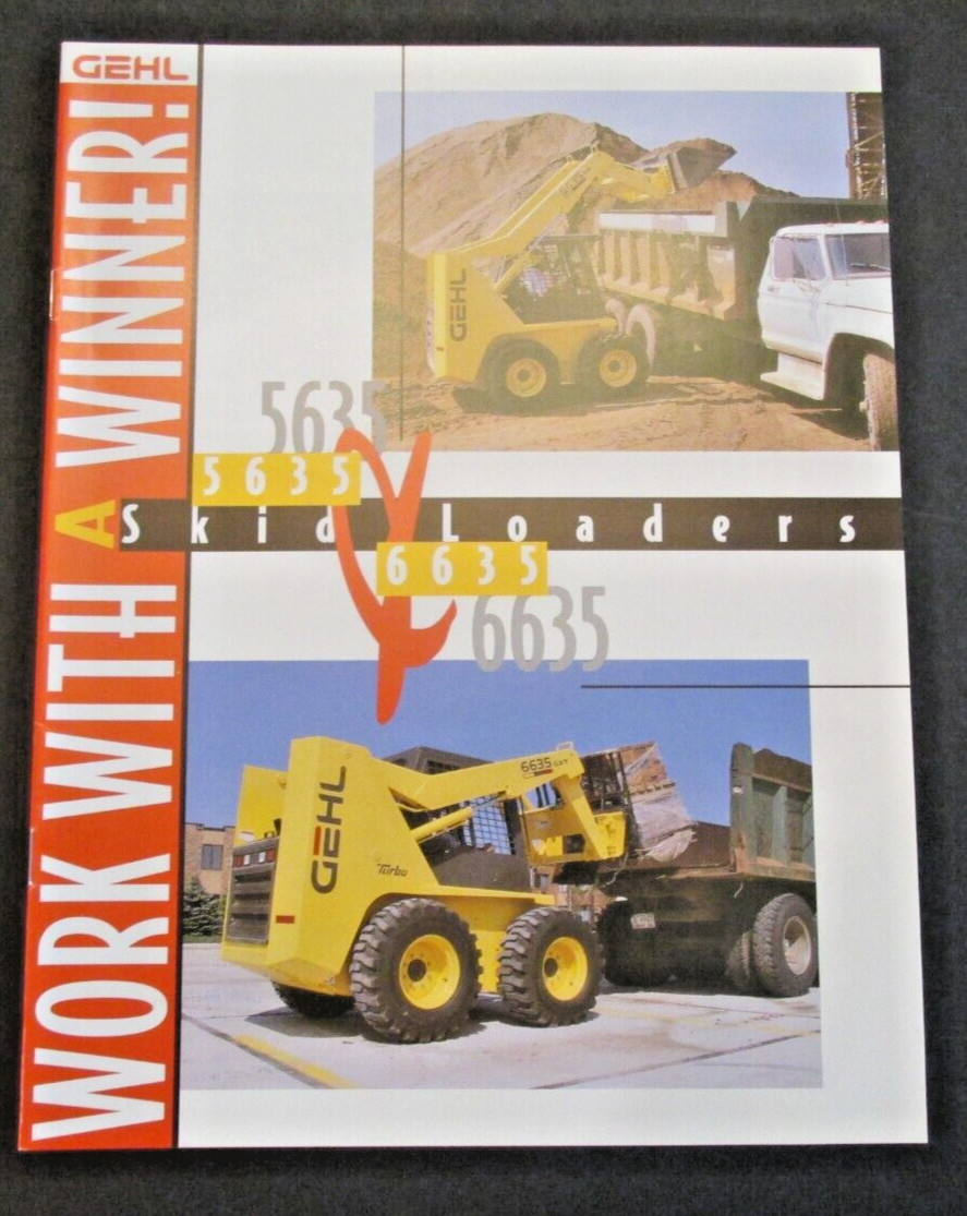 GEHL 5635/6635 Skid Steer Hansen Implement Great Falls Montana USA Ad Catalog