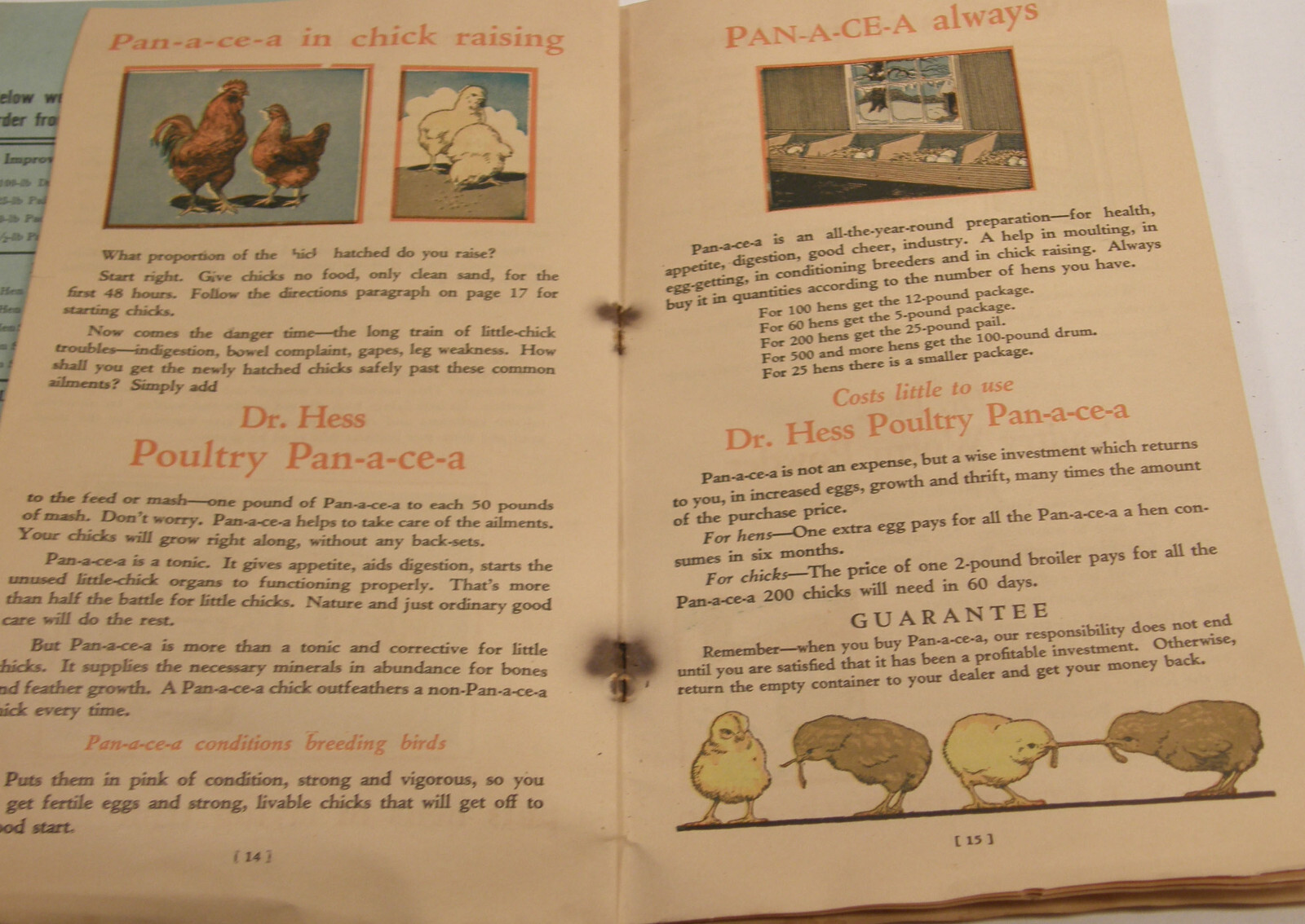 VINTAGE 1927 DR HESS CATALOG ASHLAND OHIO LIVESTOCK POULTRY PIGS COWS REMEDIES