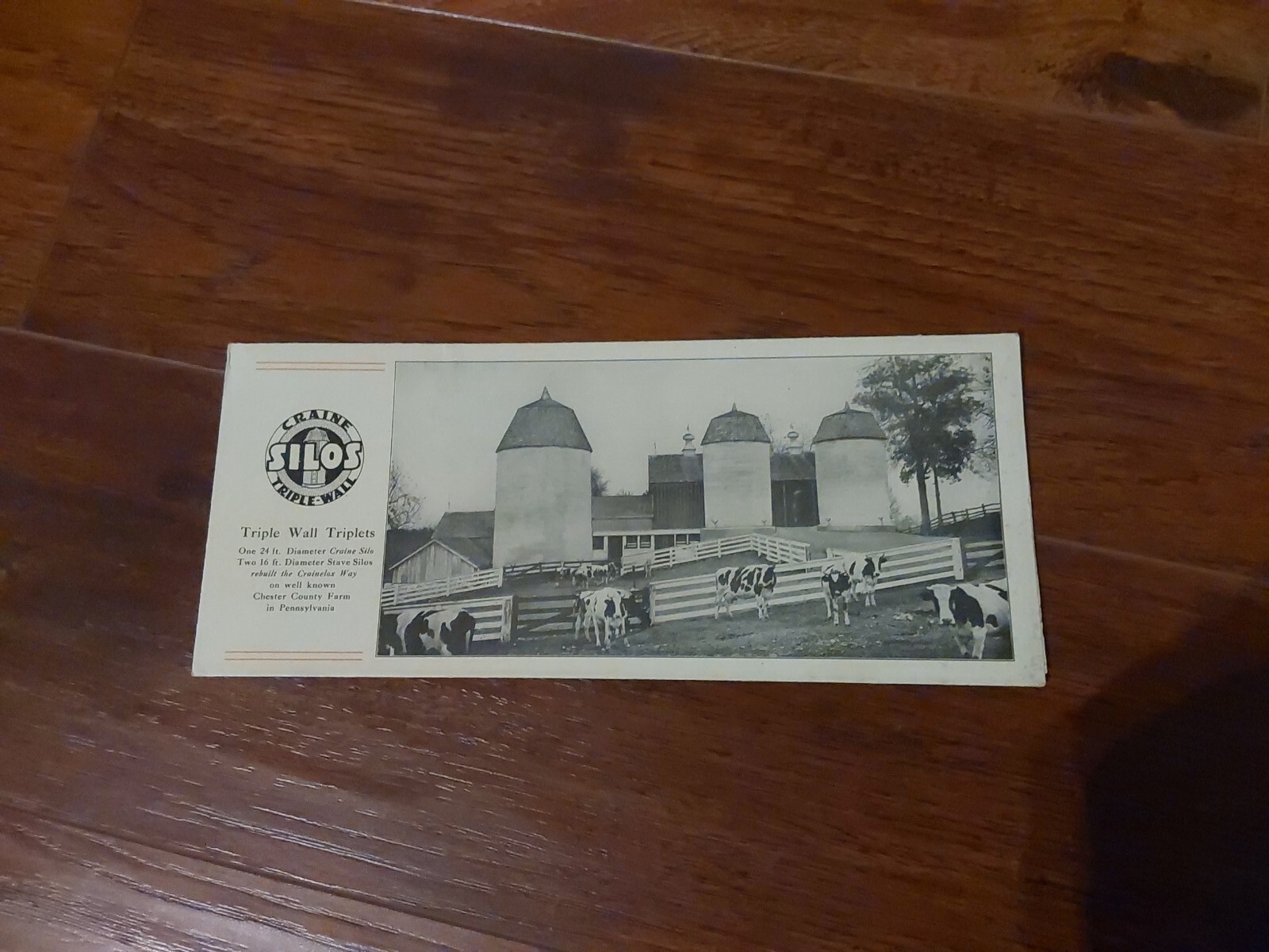 Craine Silo 1920s Advertising Brochure Lot Farm Building
