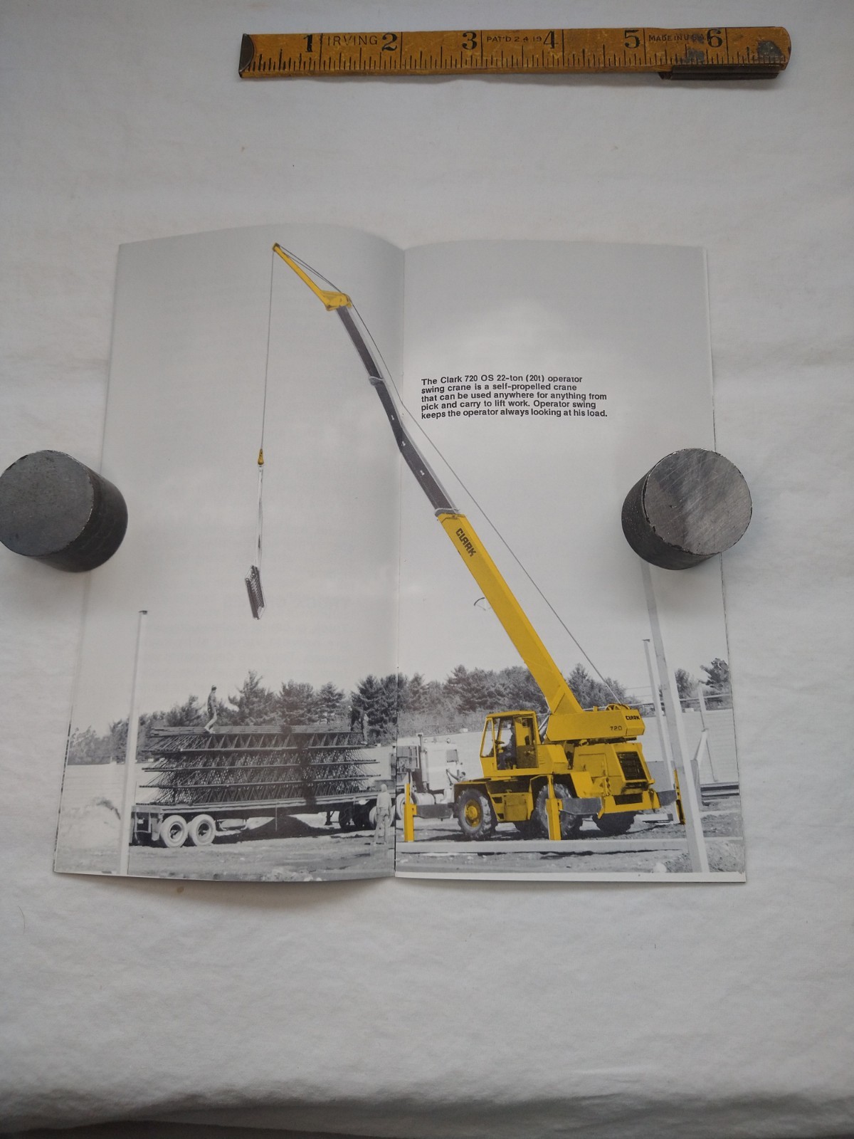 Vintage Clark Equipment Austin -Western Crane Brochure 10 Pgs