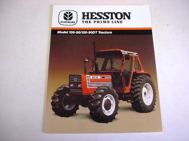 Hesston 100-90 2WD & 4WD Farm Tractor Brochure From 1980s? 4 Page