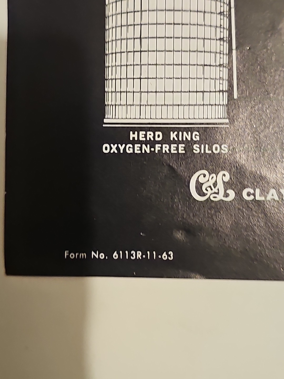 1963 Silver Sheild Grain Bin Sales Brochure Foldout