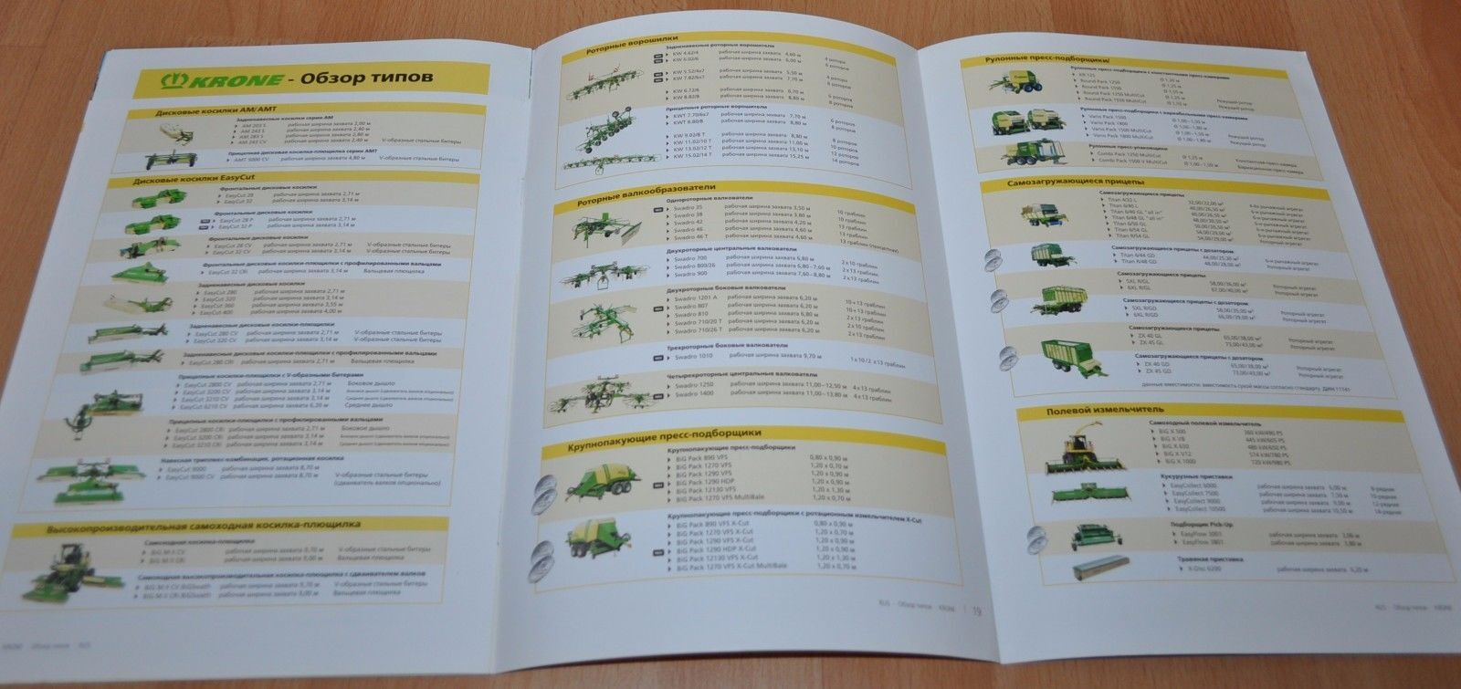 Krone Model Range Brochure Prospekt Mowers Press wrappers Balers