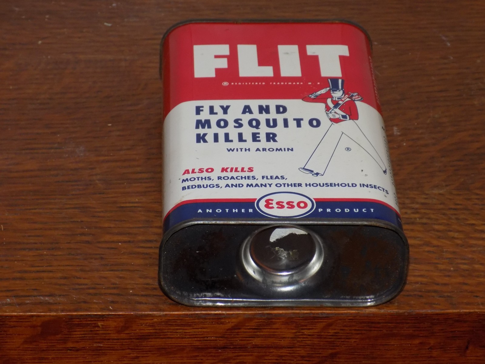 Vintage ESSO Flit Fly and Mosquito Killer EMPTY 1 Pint Can