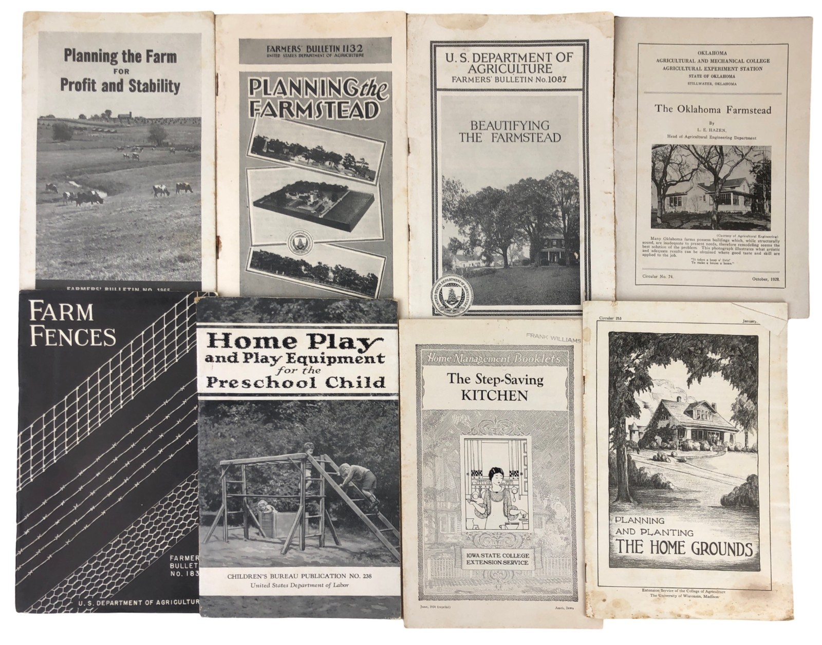 Lot 36 Antique Vtg USDA Farmer Bulletins Milk Plumbing Repairs Farmstead Dairy