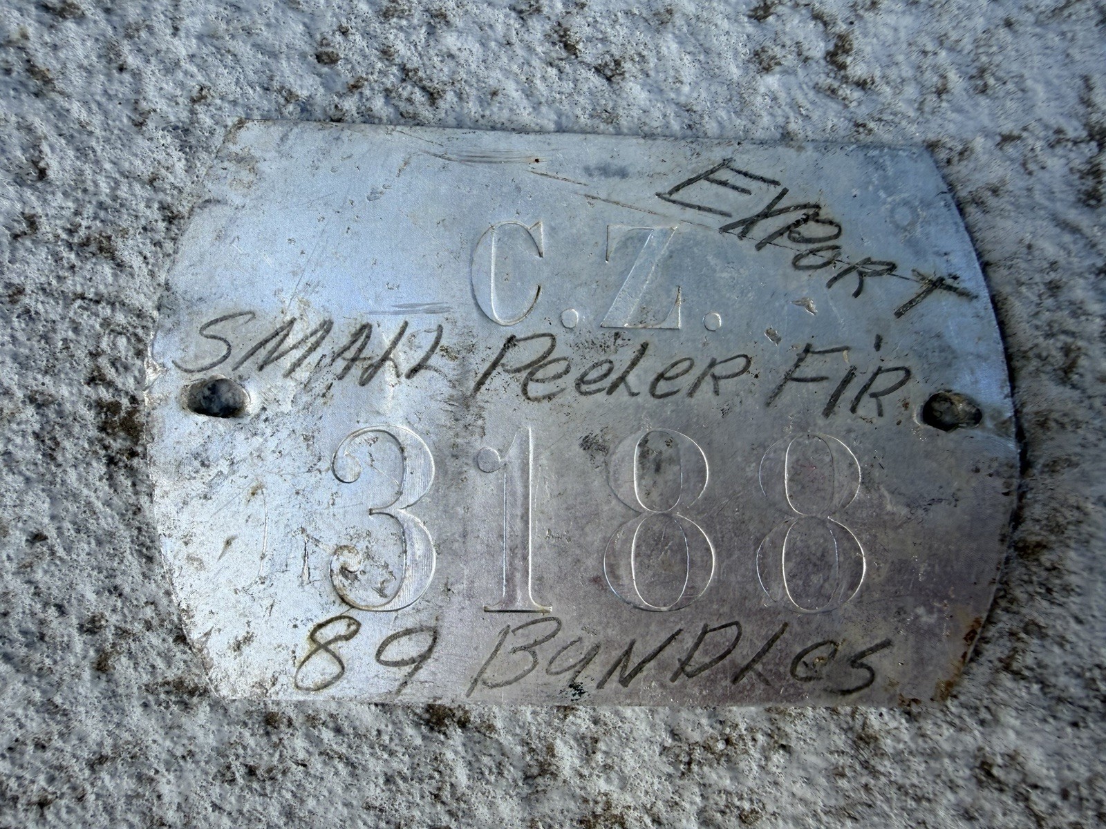 12 Antique Logging Lumber Tags Plates PNW Washington & Oregon GRAY CO CZ PULP +