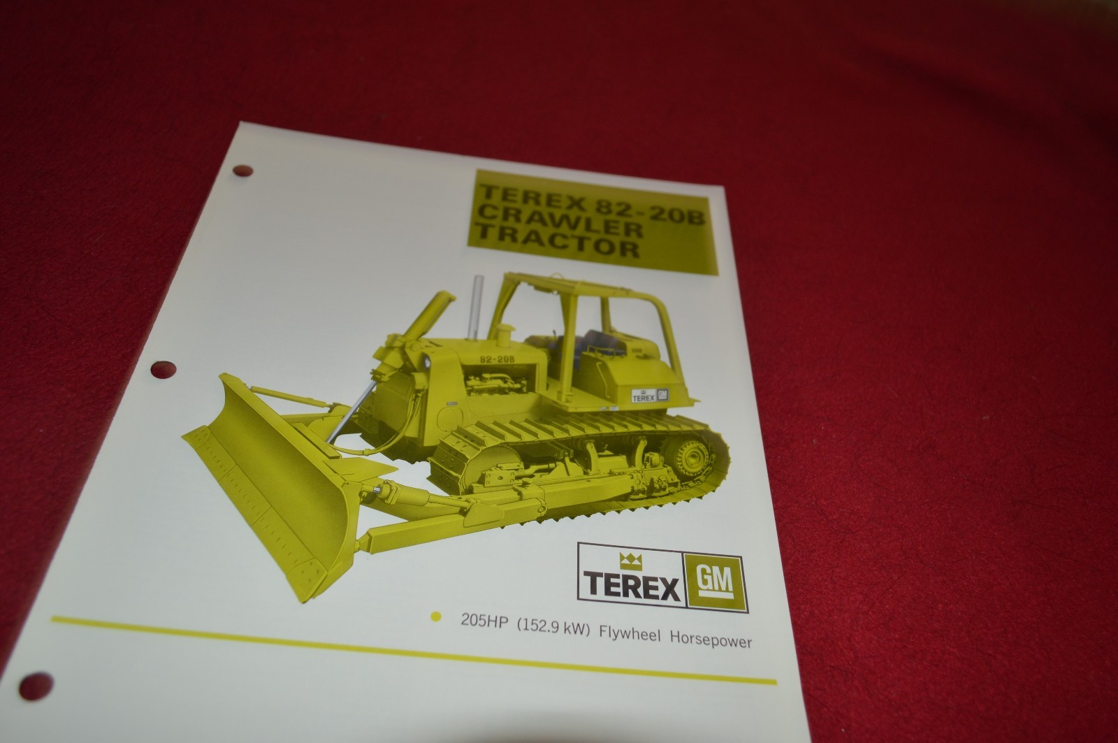 Terex 82-20B Crawler Tractor Dozer Dealer&rsquo;s Brochure DCPA4 ver3