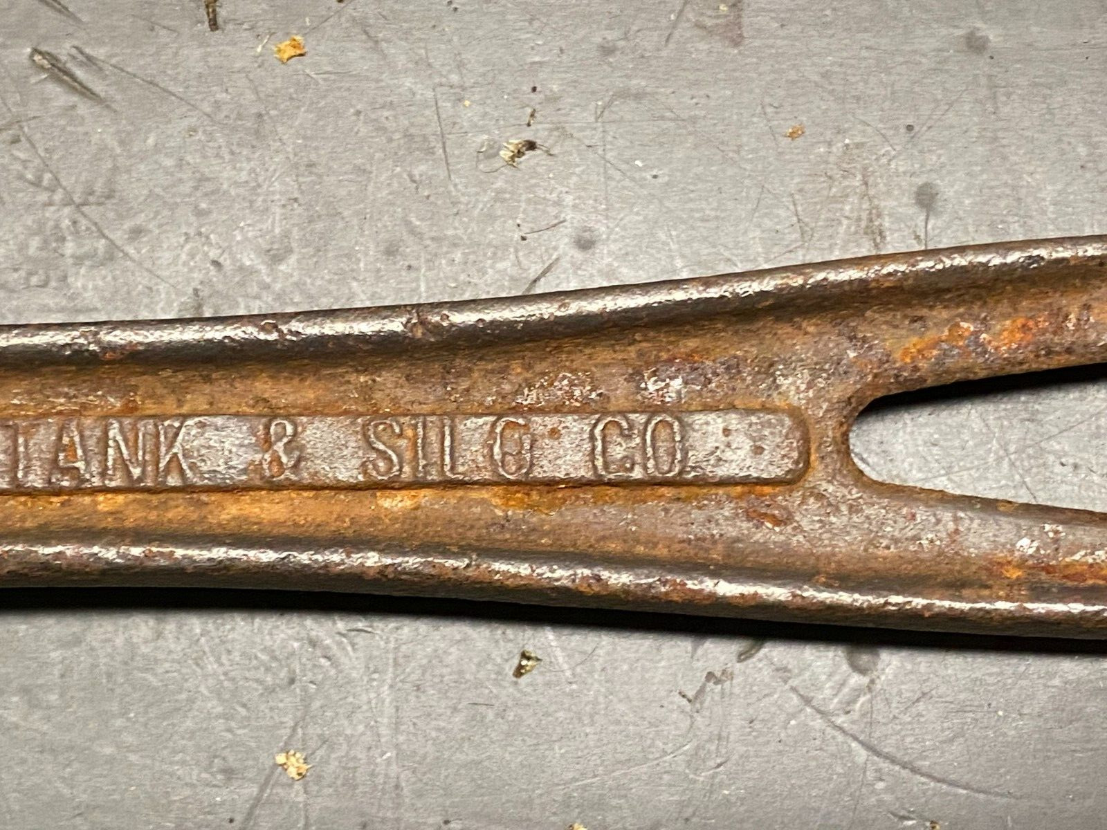 TWIN CITY TANK & SILO Vintage Wrench FARM Industrial Bung Wrench MINNEAPOLIS MN