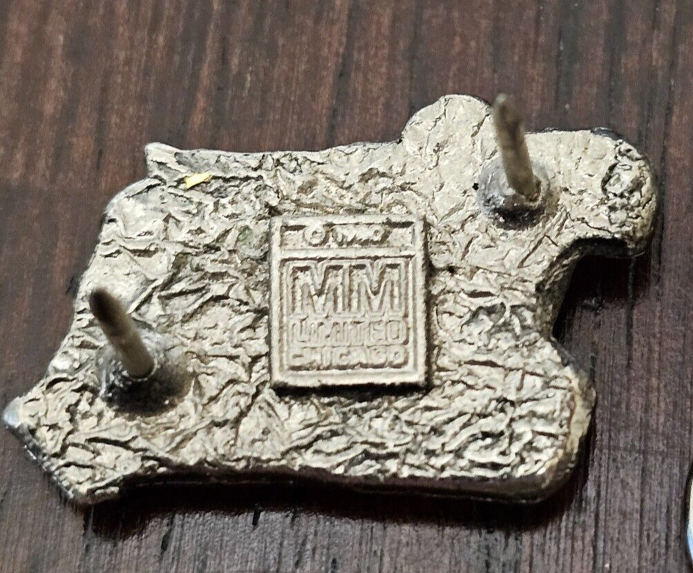 RARE 1980 MM Limited Chicago Diesel Power Tractor Bulldozer Excavator Lapel Pins