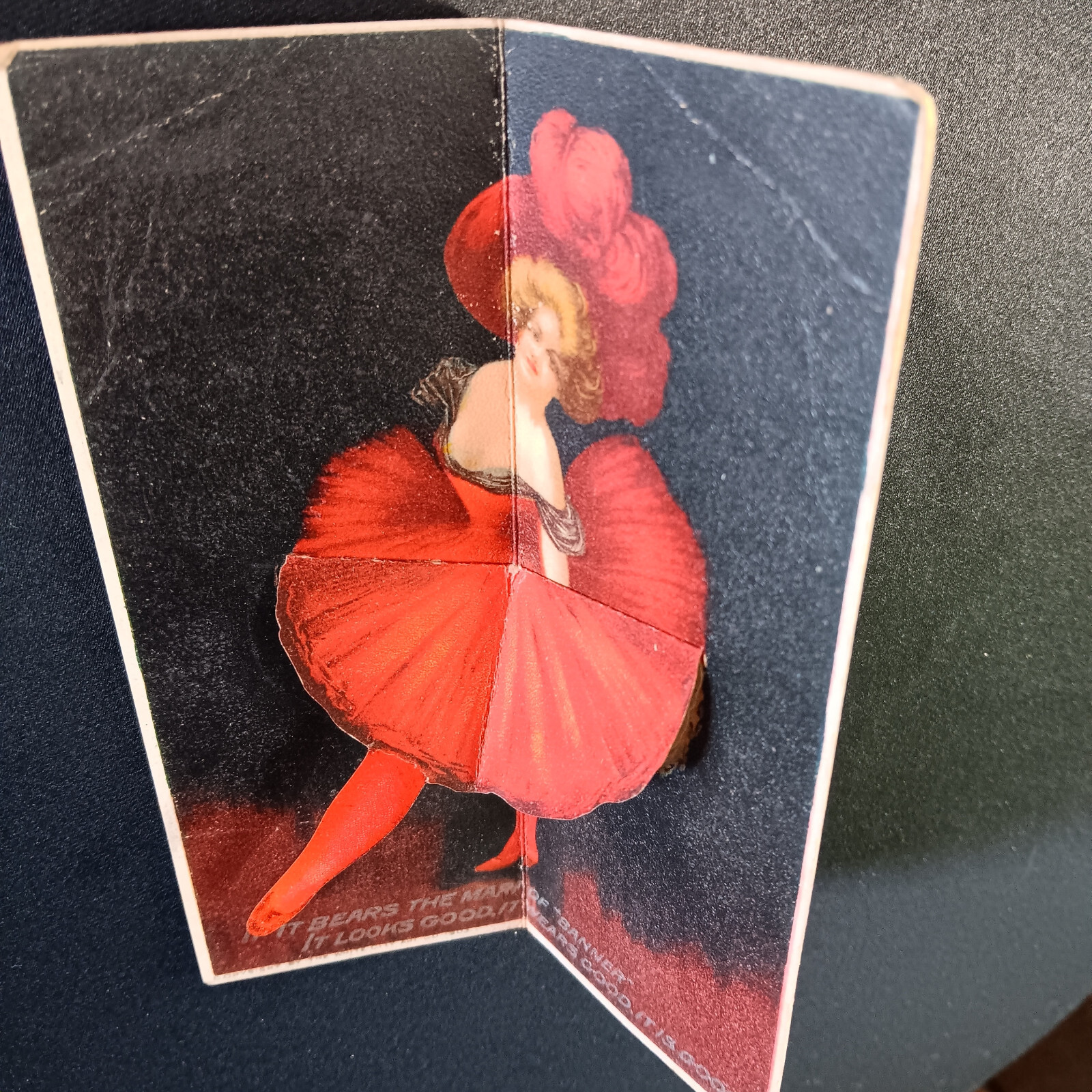 Banner Buggy St Louis Pop-Up 3D Can-Can Kicker Novelty Farm Trade Card SR.fr.bw
