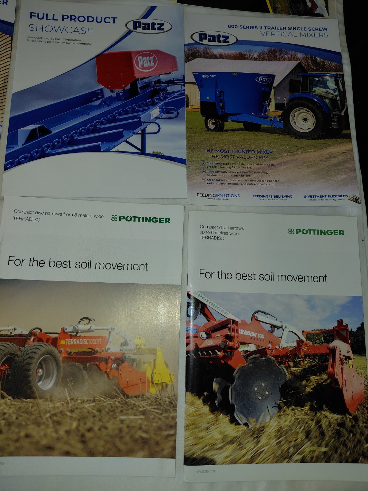 Lot Of 80+ Modern (Year 2000+) Farm Equipment, Tractor, Combine Brochures