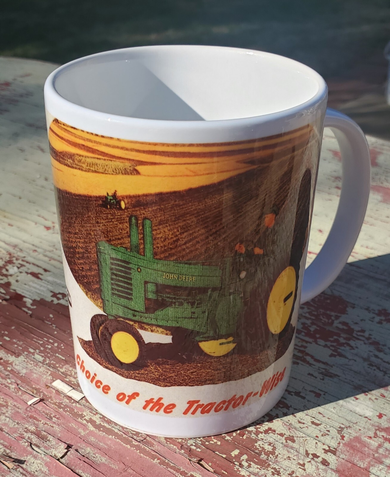 Green Tractor Choice of the Tractor Wise 15 Ounce Sublimated Coffee Mug