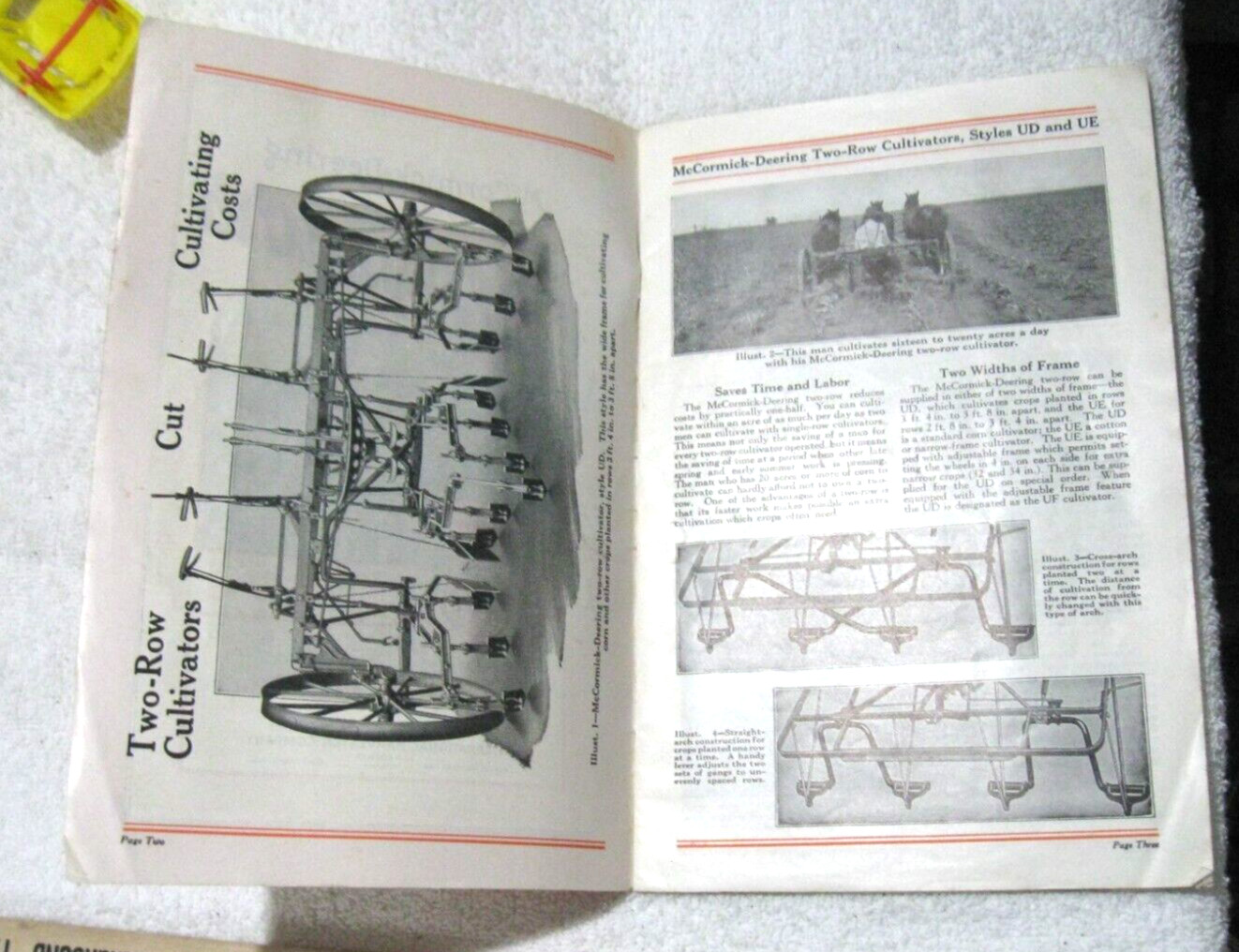 VINTAGE 1927 McCORMICK DEERING HORSE DRAWN CULTIVATORS BROCHURE