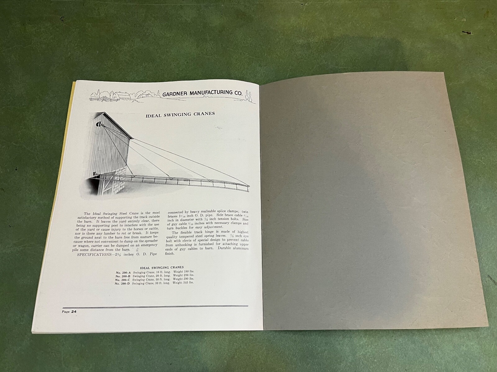 Original Idea Barn Equipment Sales Catalog Brochure 140 Horicon Wisconsin 1939