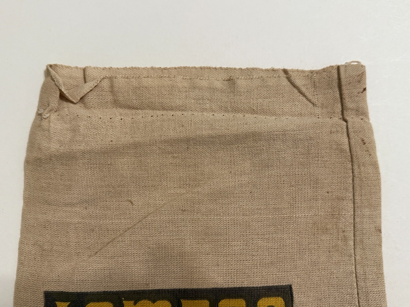 Vintage Lompoc California Pinquitos 10 lbs Bean Canvas Warehouse Sack