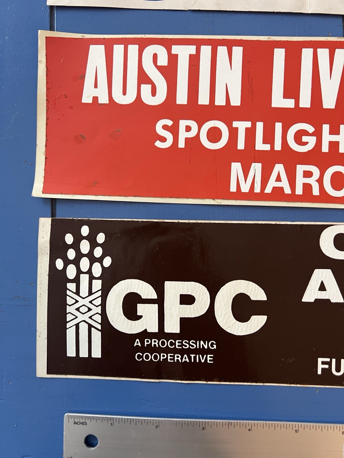 Vintage Farm Livestock Agricultural Bumper Sticker Lot, Austin Texas Farm Power