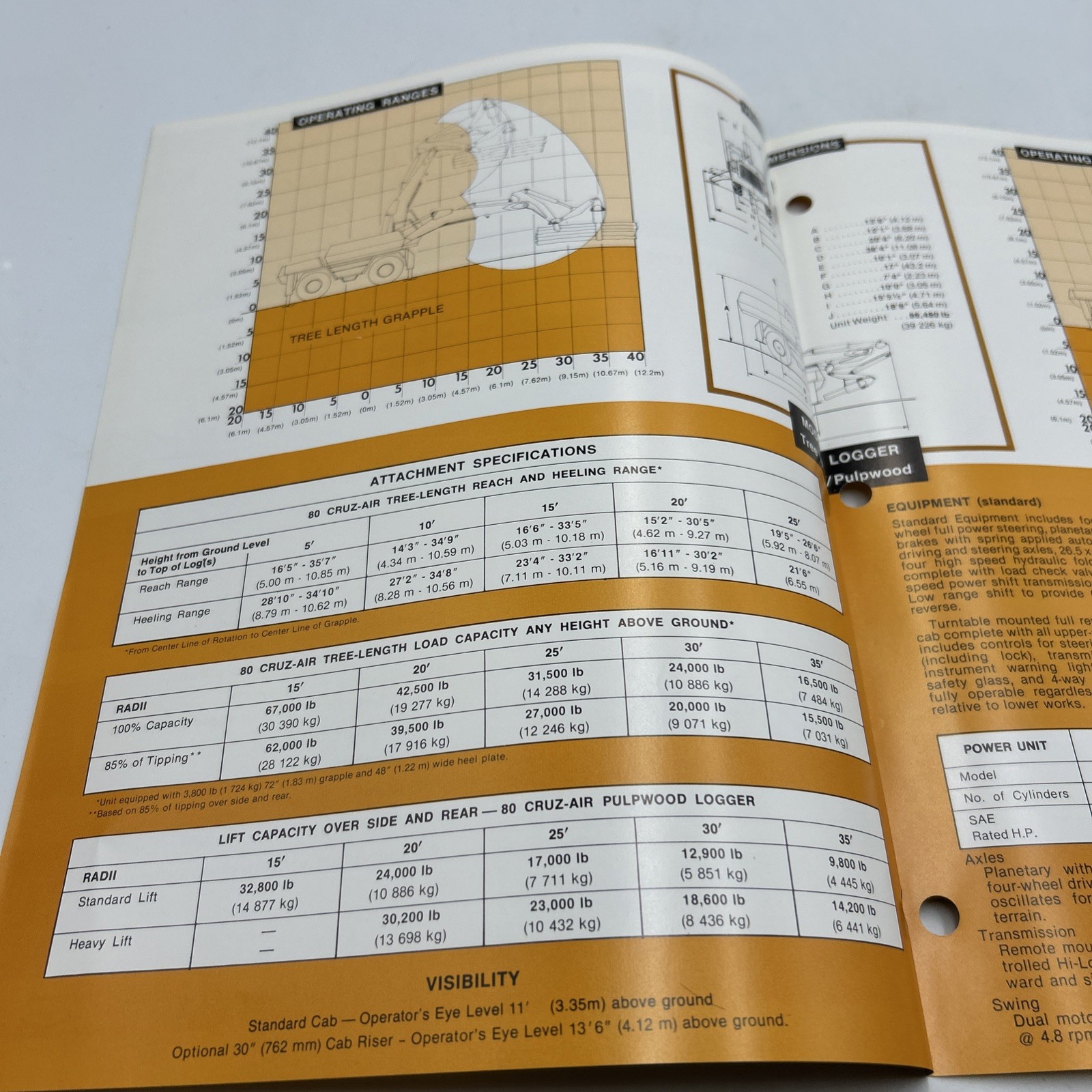Drott 80 Cruz-Air Logger Dealer&rsquo;s Brochure Tenneco Company