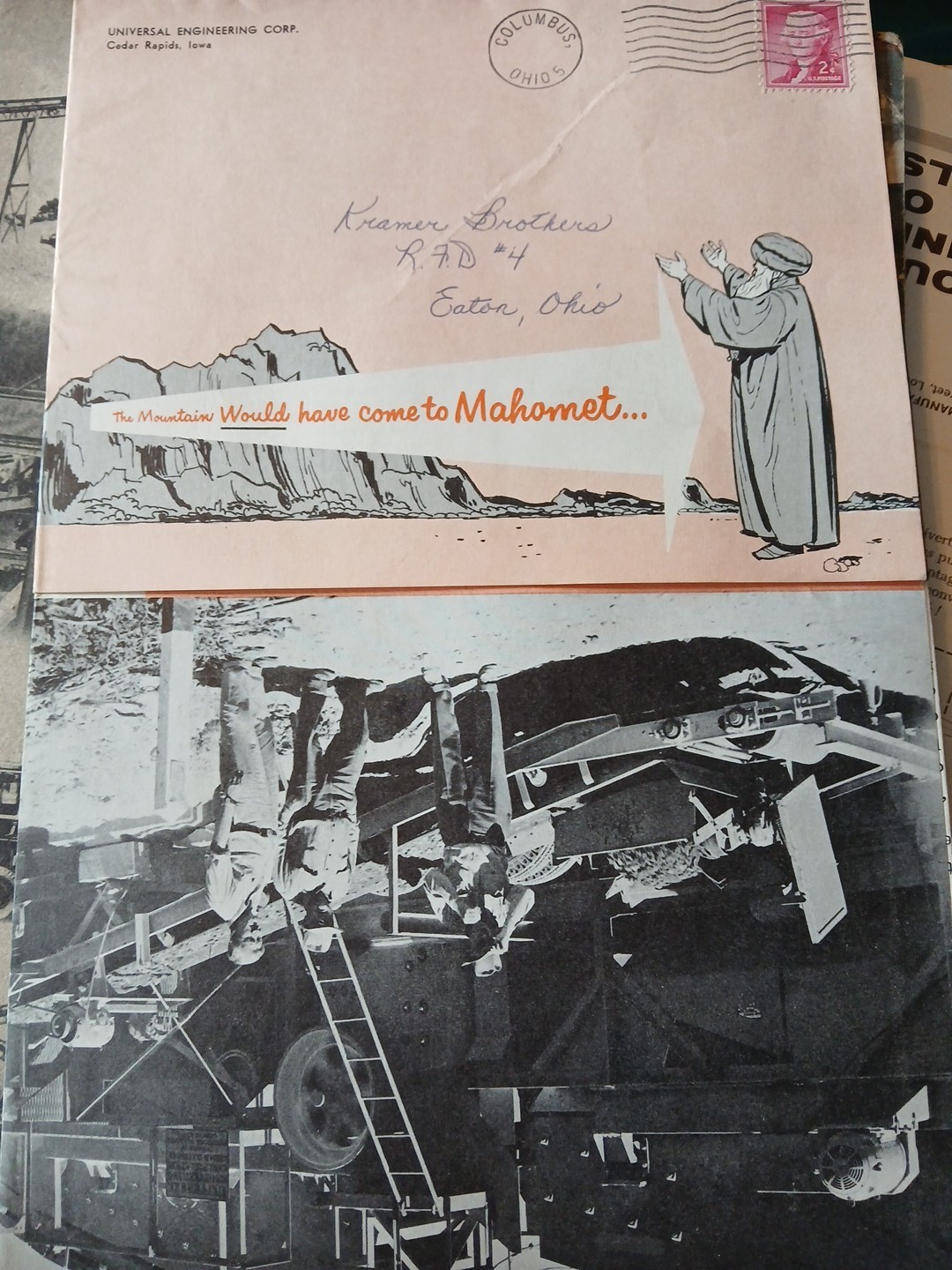 UNIVERSAL 263 QS GRAVEL KING ADVERTISING FOLDOUT BROCHURE MAILER