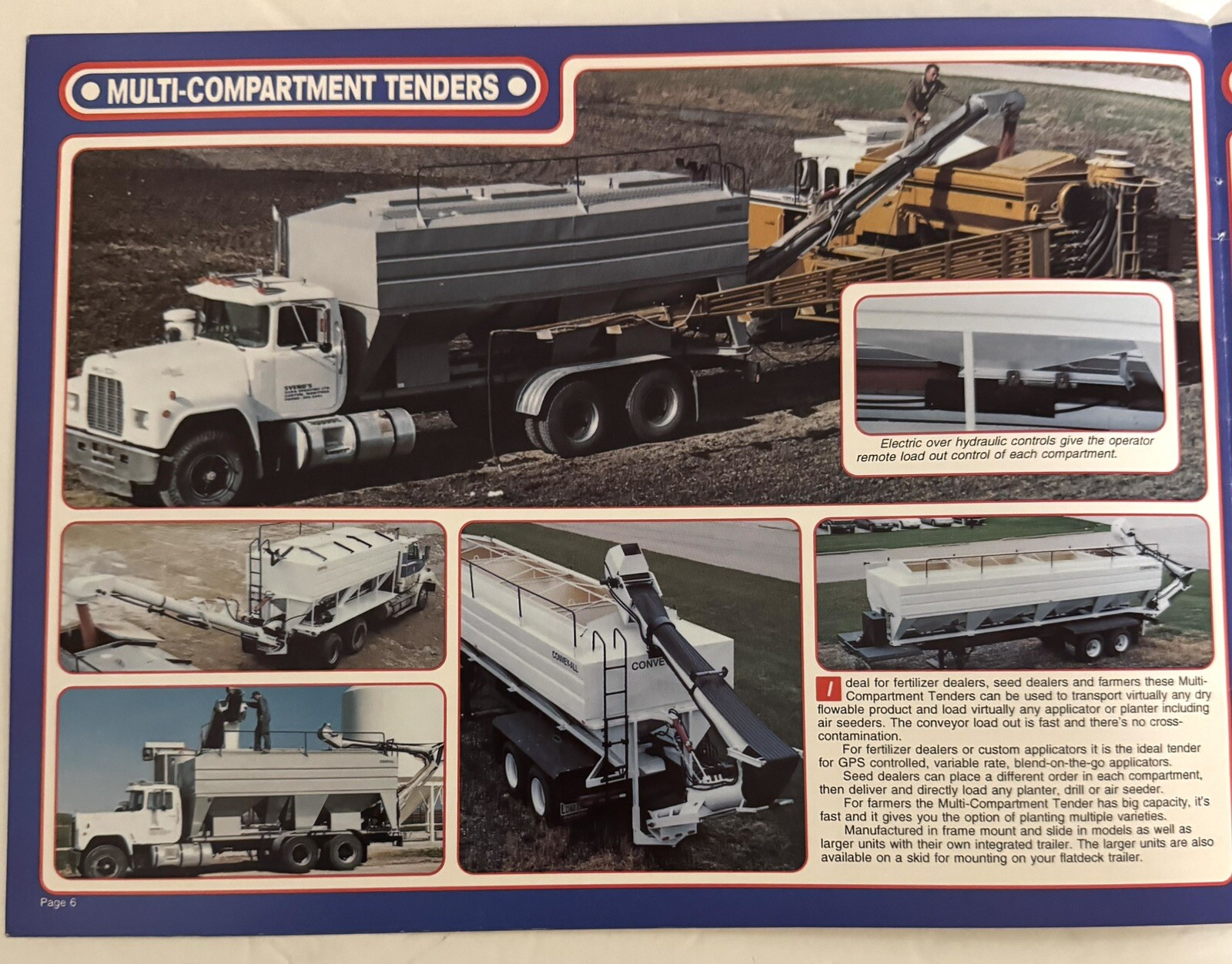 Vintage 1990&rsquo;s Agricultural Farm Equipment Convey-All Product Catalog Tenders