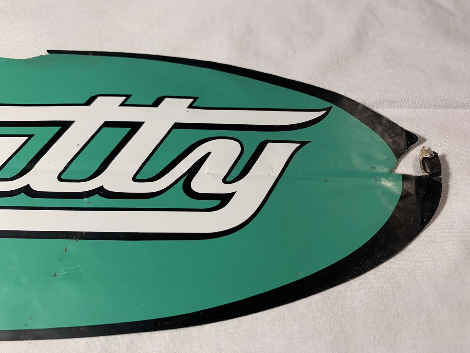 Vintage Decal Sticker Beatty Dairy Equipment Milk Farm Farming damaged