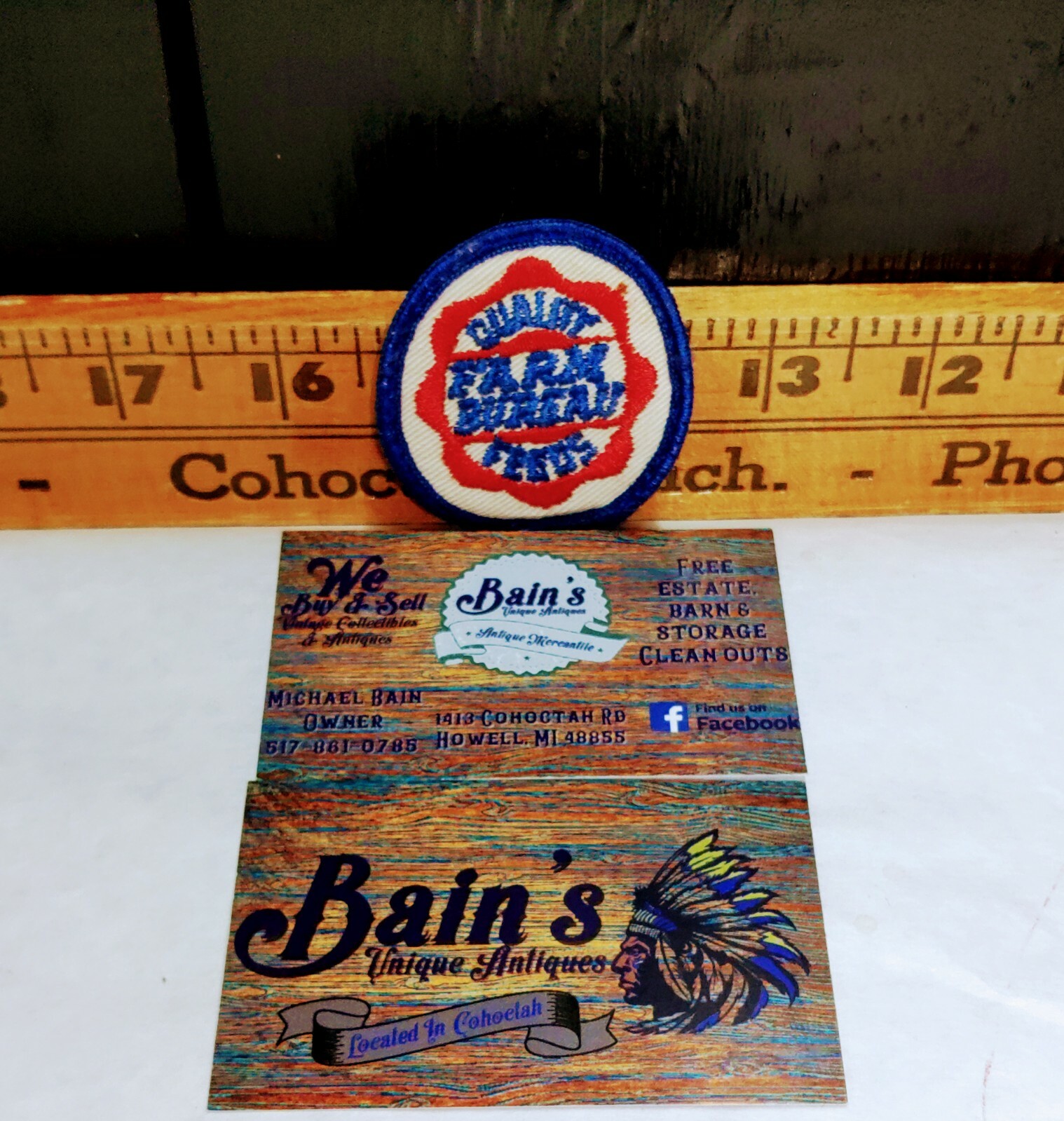 Vintage Farm Bureau Quality Feeds Embroidered Sew on Patch 2&Prime;, Agricultural GUC