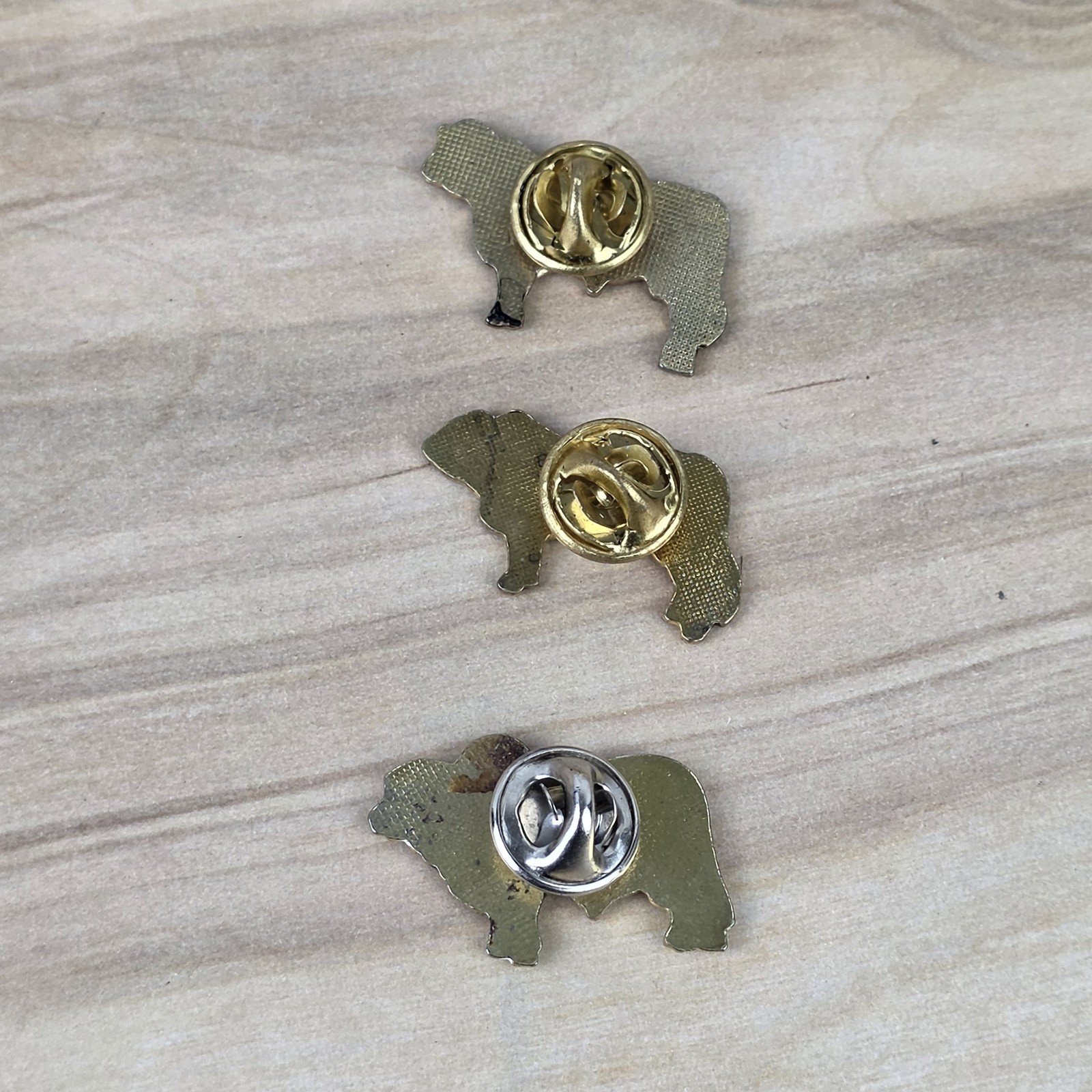 Vintage Cattle Breed Bull Cow Lapel Pins Lot of 3 Enamel Advertising Agriculture