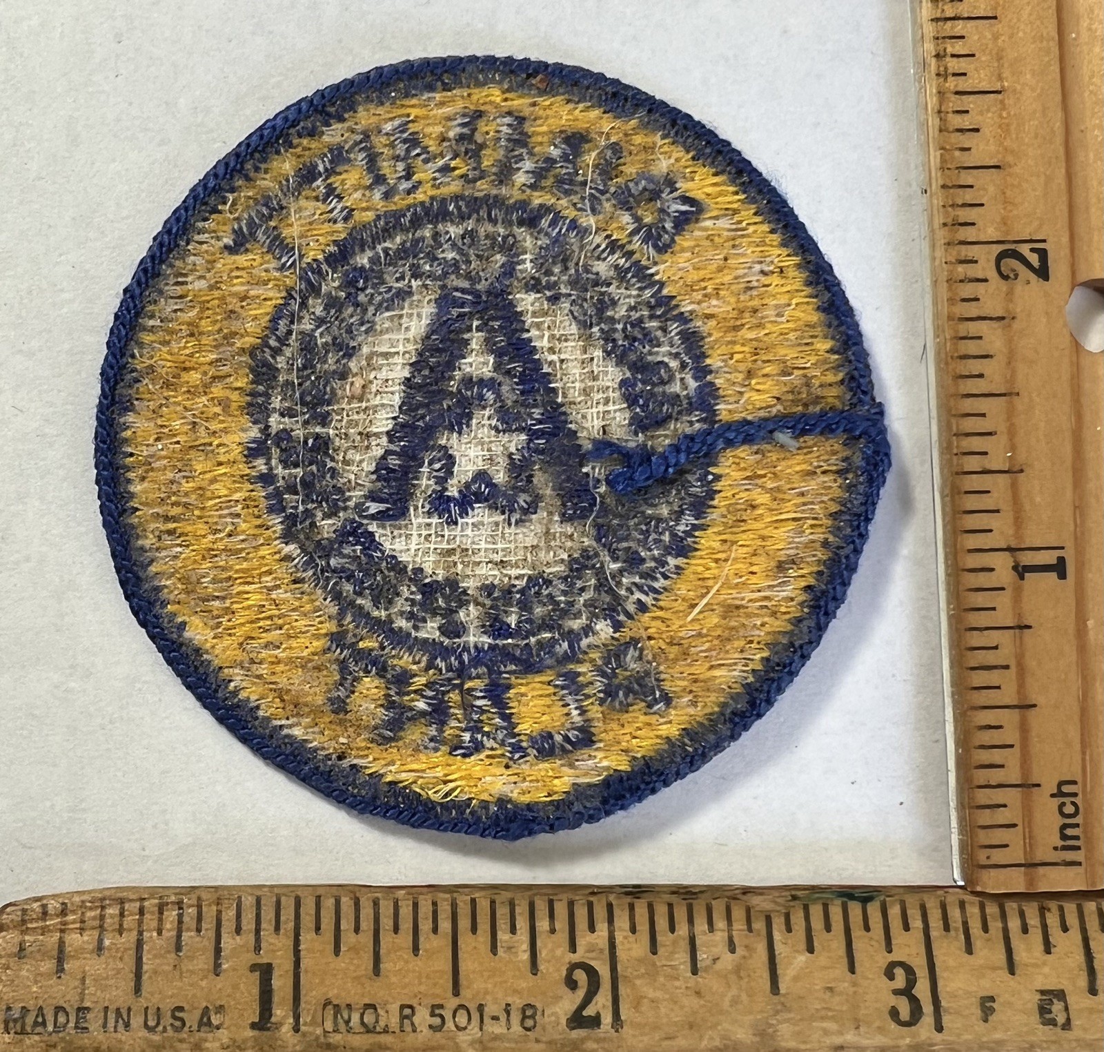 Vintage Amstar Corporation Dimmitt Texas Plant Logo Patch Sugar Division As Is