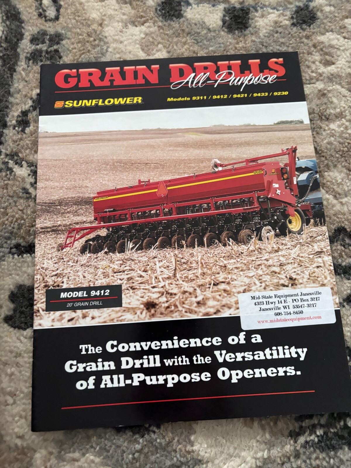 Sunflower 9311 9412 9421 9433 9230 Grain Drills Brochure FCCA25
