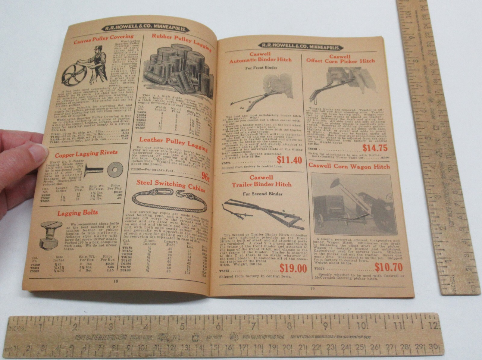 THRESHER & POWER FARMING SUPPLIES – SAW MILL ACCESSORIES – CATALOG T-33 -#3468
