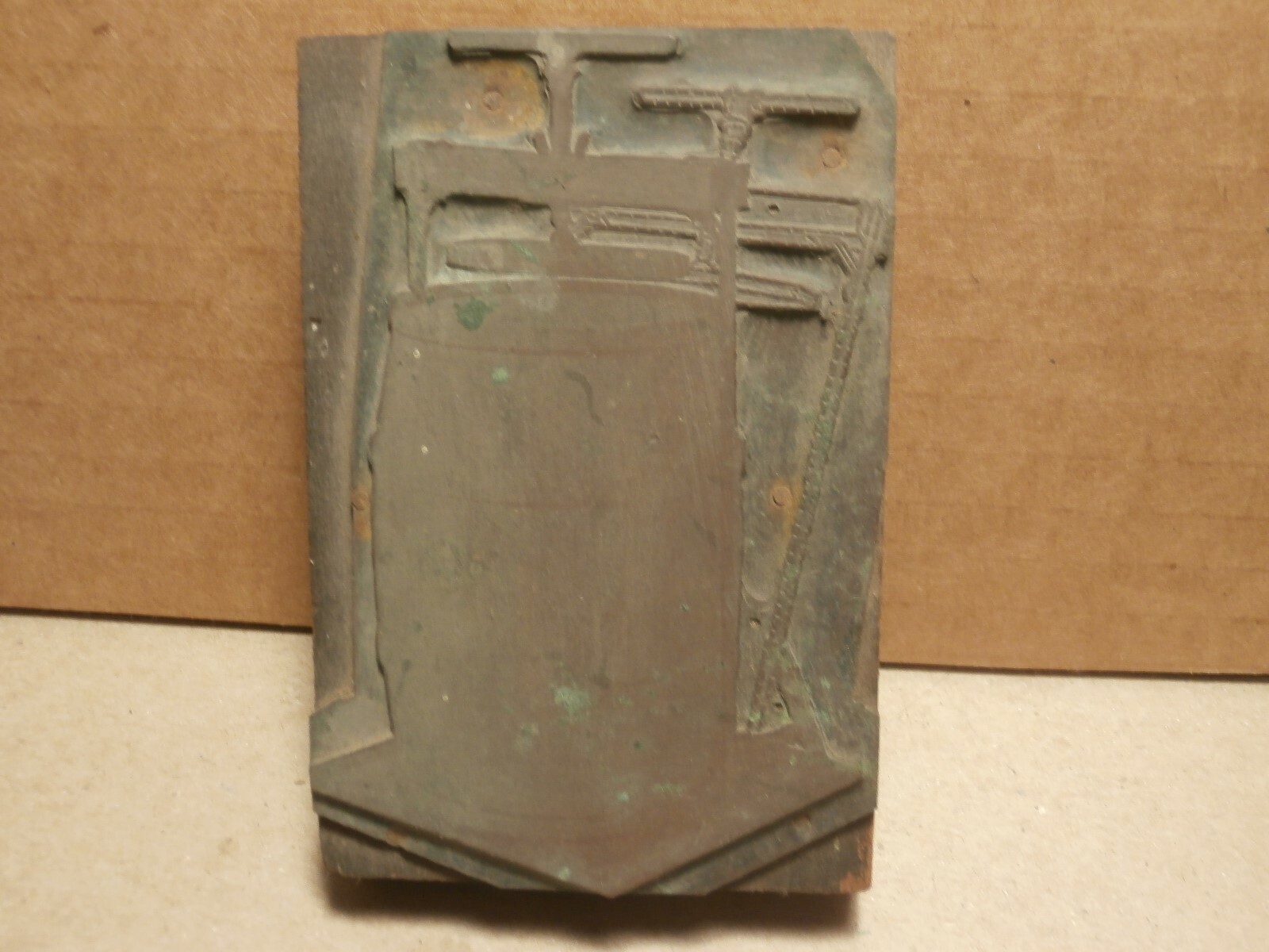 Antique Printers Printing Block Wine Cider Fruit Press Barrel