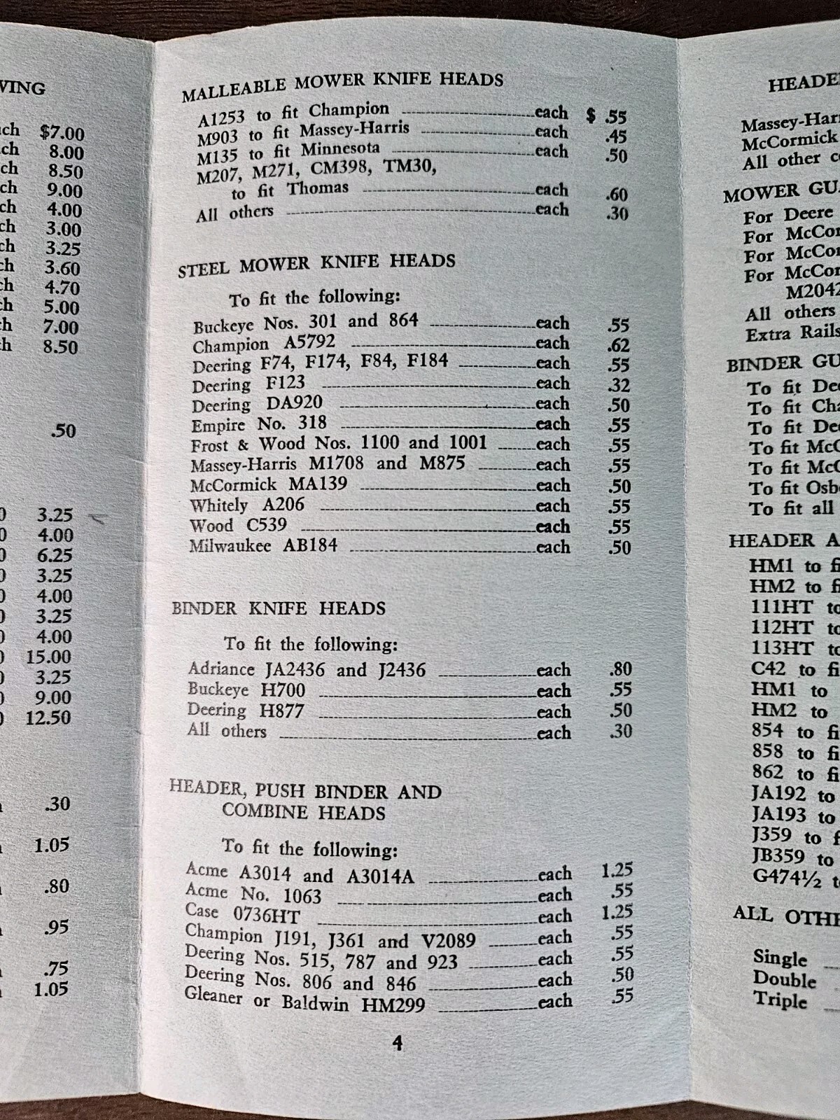 Antique 1934 Dealers Price List Brochure Beck Supply Company Columbus Ohio