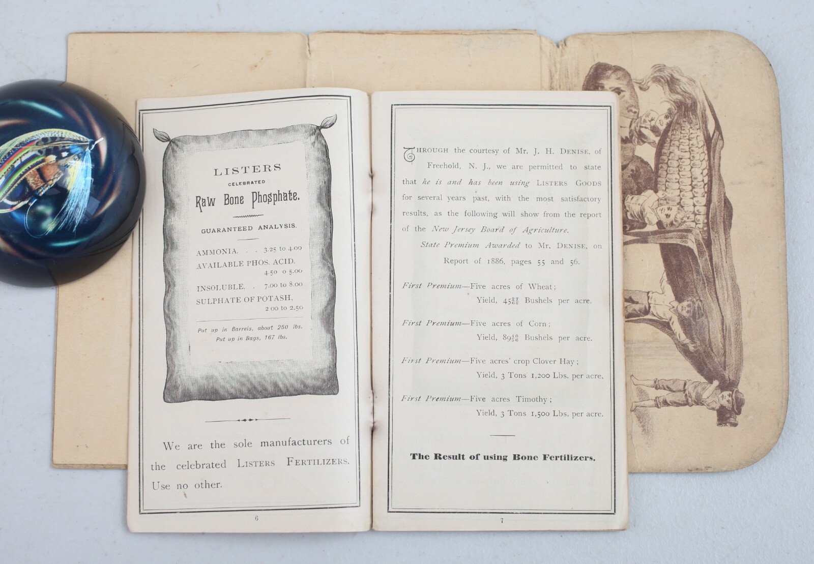 1888 Listers Agricultural Chemical Works Newark NJ Advertising Testimonials