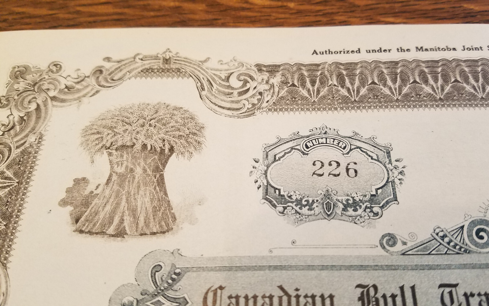 Rare Signed Hartsough Inventor 1914 Bull Tractor Stock Certificate Big Bull Farm