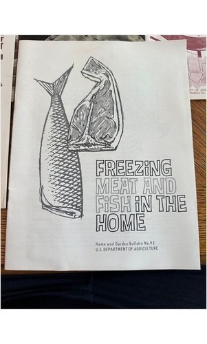 USDA Home & Garden Bulletins 1970s – Meat Freezing & Nutrition – 7 Pamphlets