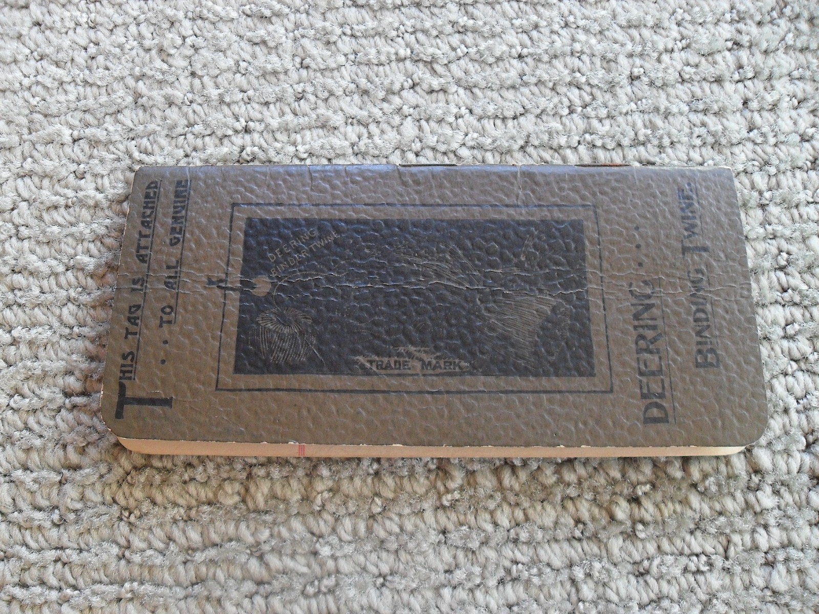 Vtg 1891 Pocket Booklet W. Deering Grain Grass + 1906 Chicago Fertilizer Ad Info