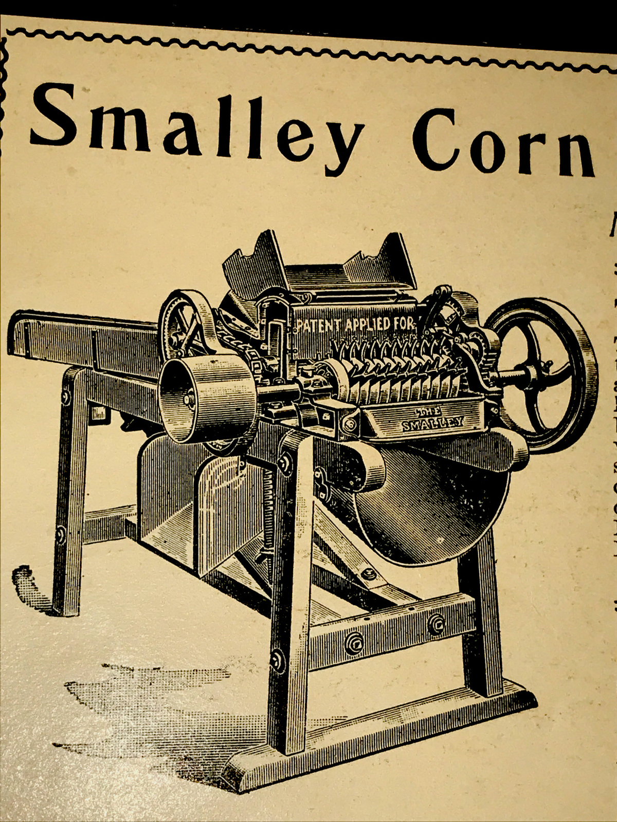 1903 Smalley Corn Shredder Farm Advertising – Manitowoc – Wisconsin