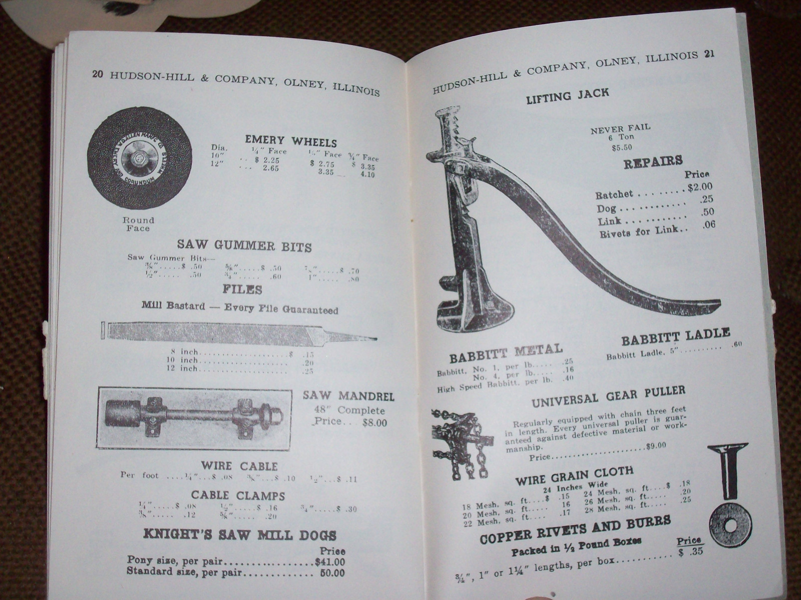1942 Hudson-Hill & Co. Thresher & Mill Supply Catalog