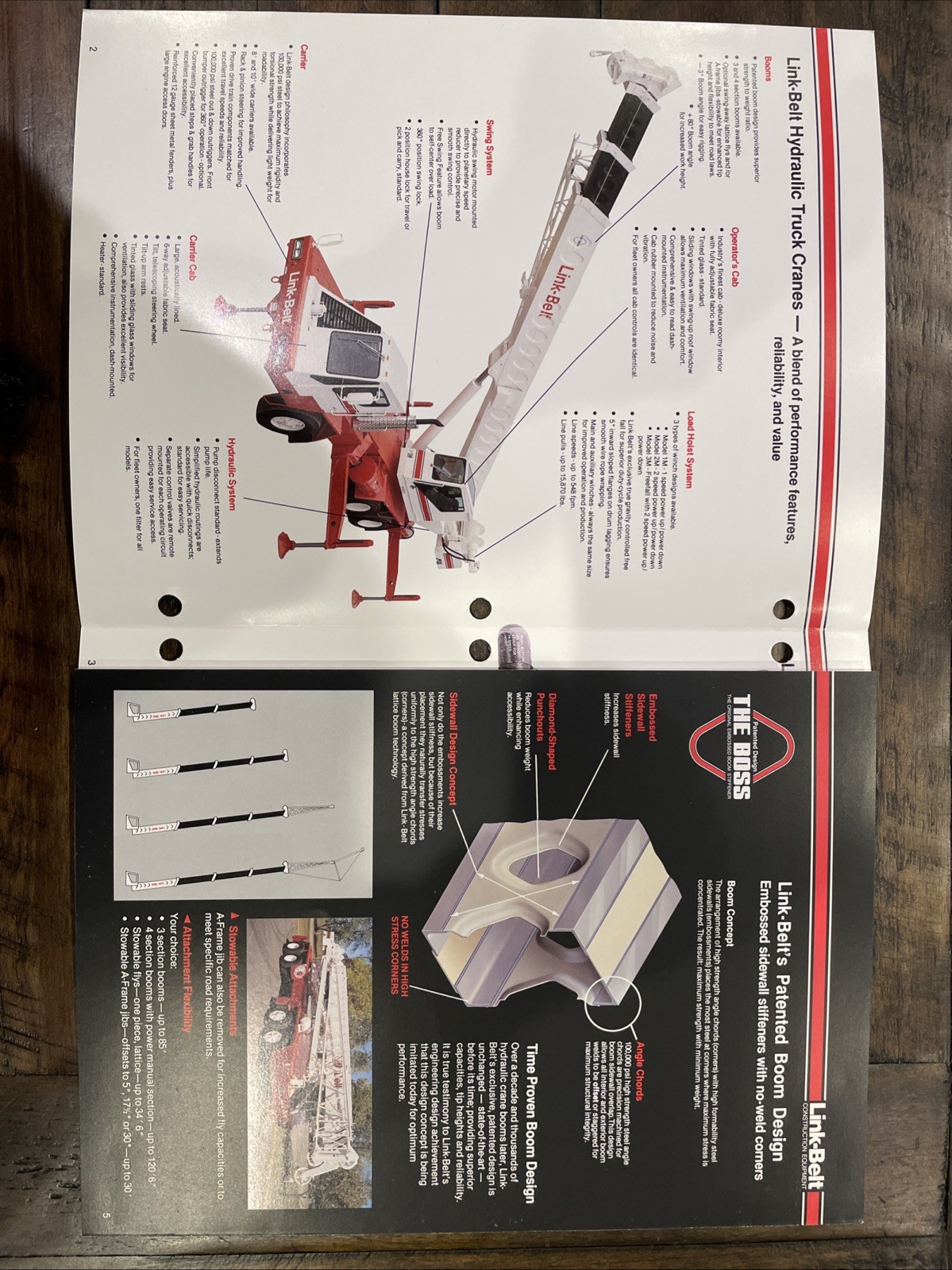 Link-Belt Hydraulic Truck Cranes 14 To 60 Tons Brochure ‘87