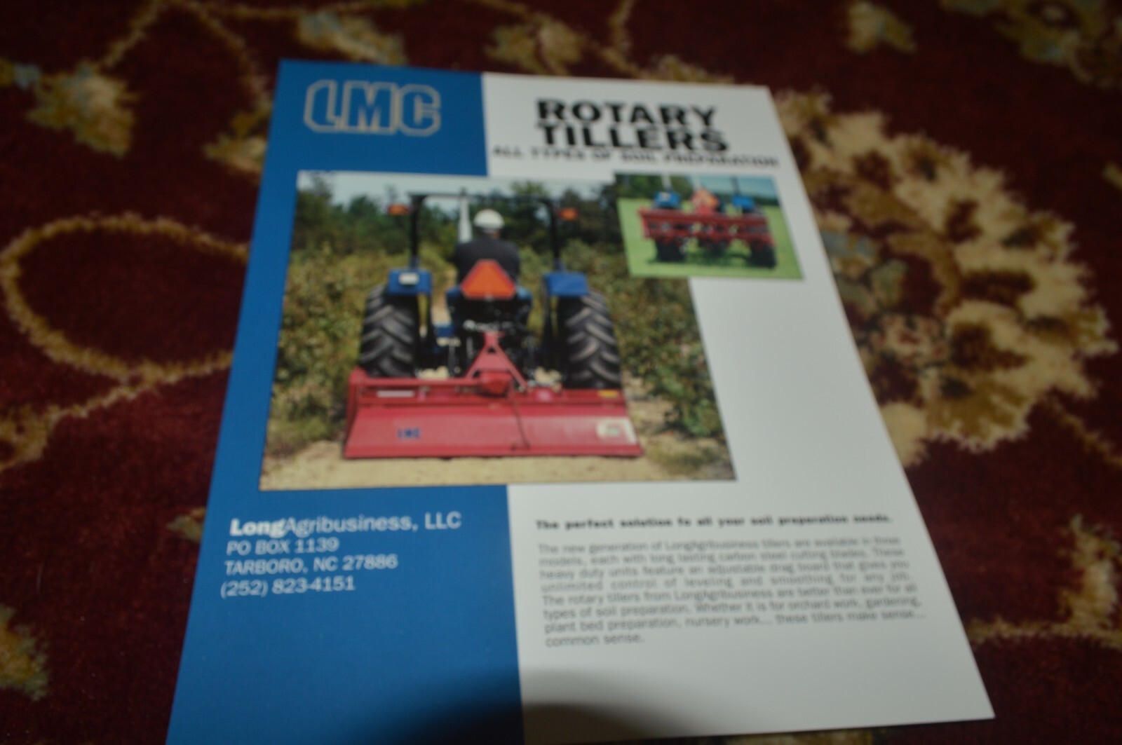 Long Tractor Rotary Tillers Brochure BASE