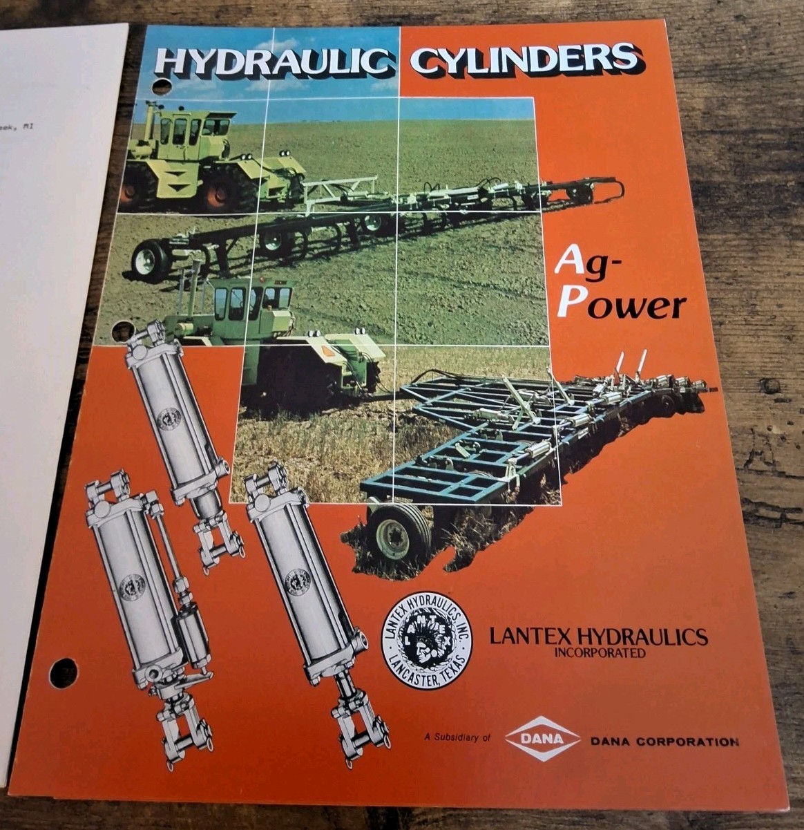 Lantex Hydraulics Incorporated Hydraulic Cylinders Brochure & Price List