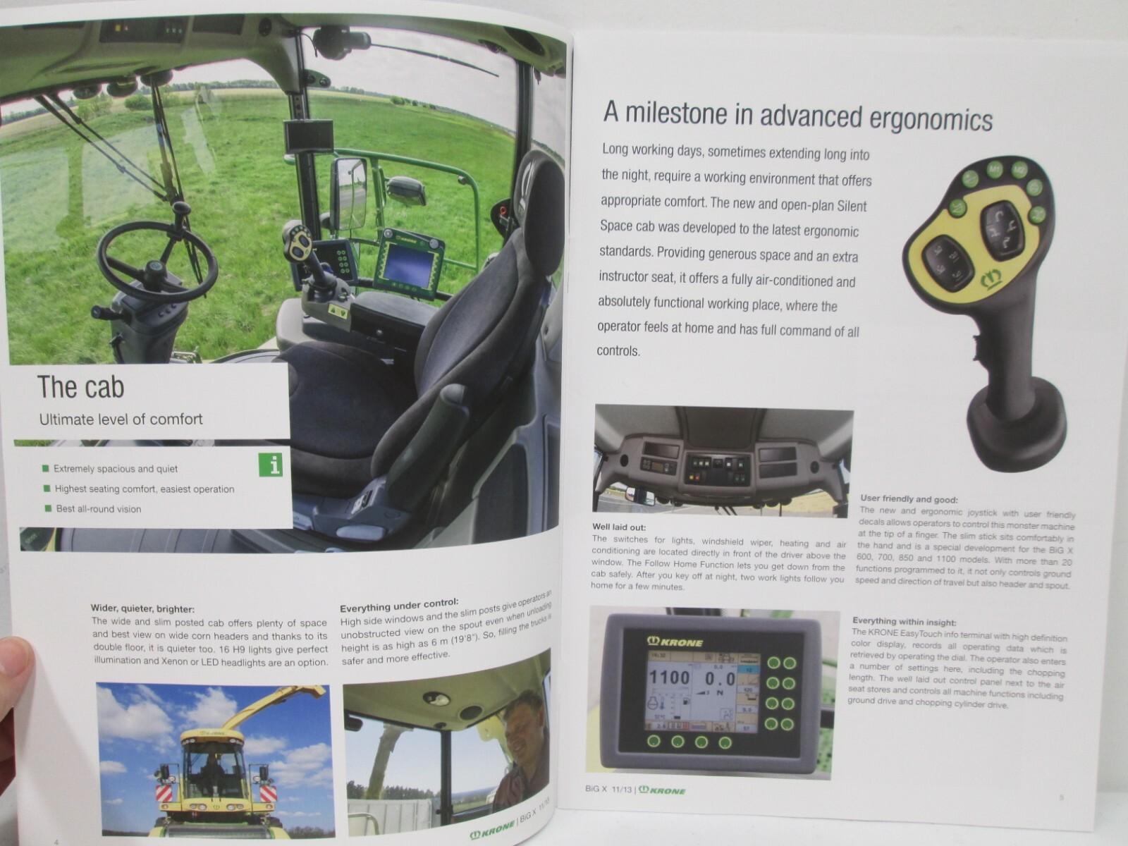 Krone Big X Precision Chop Forage Harvester Tractor Sales Brochure Ag 2013 Specs