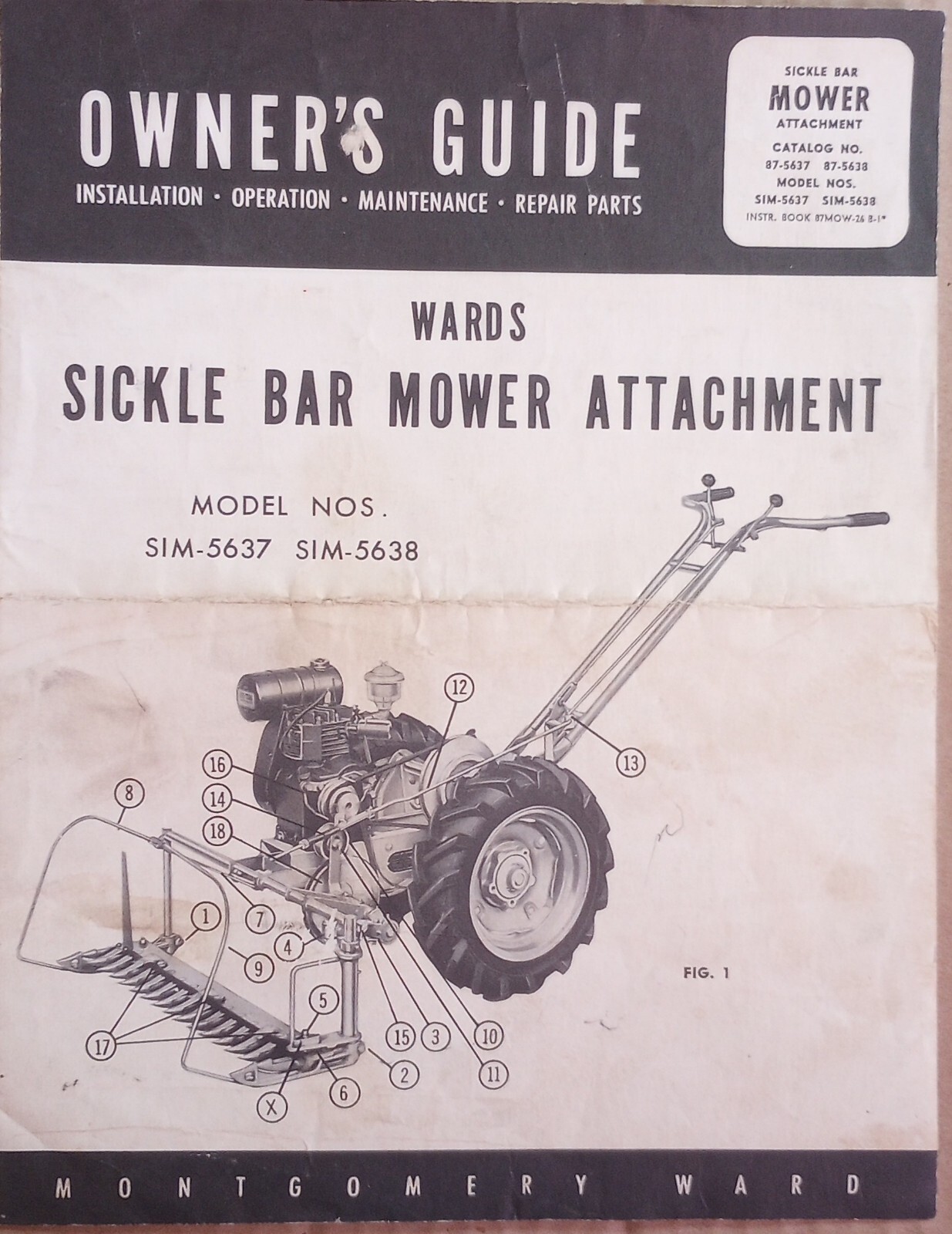 1950&rsquo;s Montgomery Wards Sickle Bar Attachment Brochure