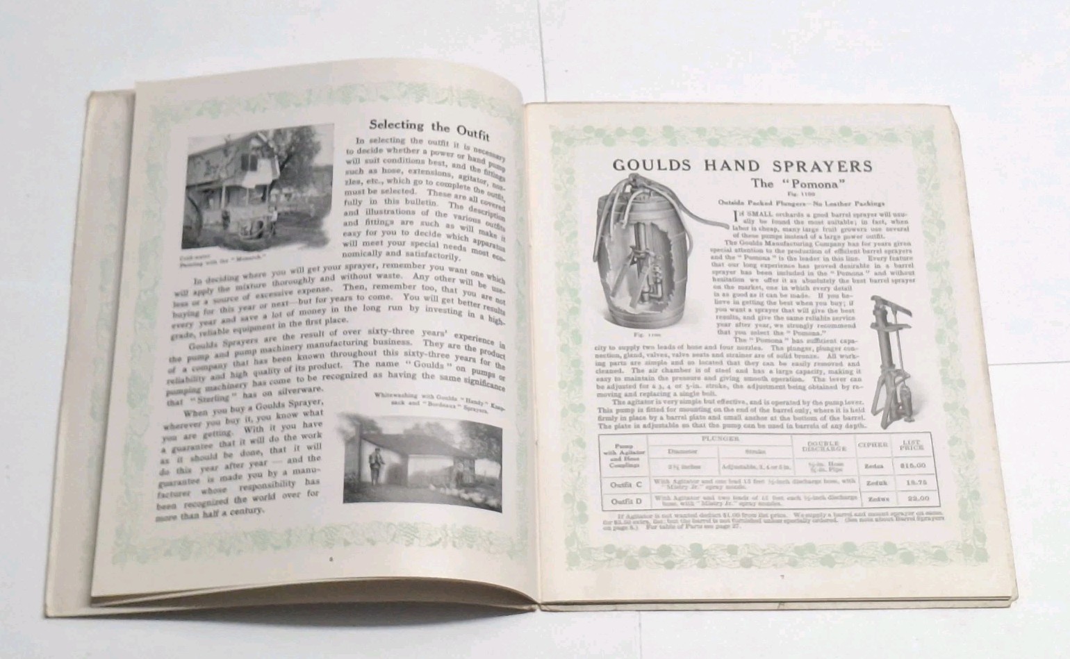 Goulds Manufacturing Catalog How To Spray When & Which To Seneca Falls NY 1911