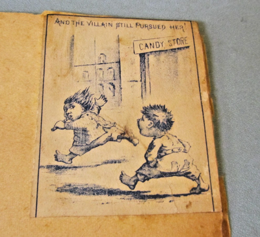 1890&rsquo;s The Biggle Dinner Farmers at the First Table Victorian Color Litho + Card