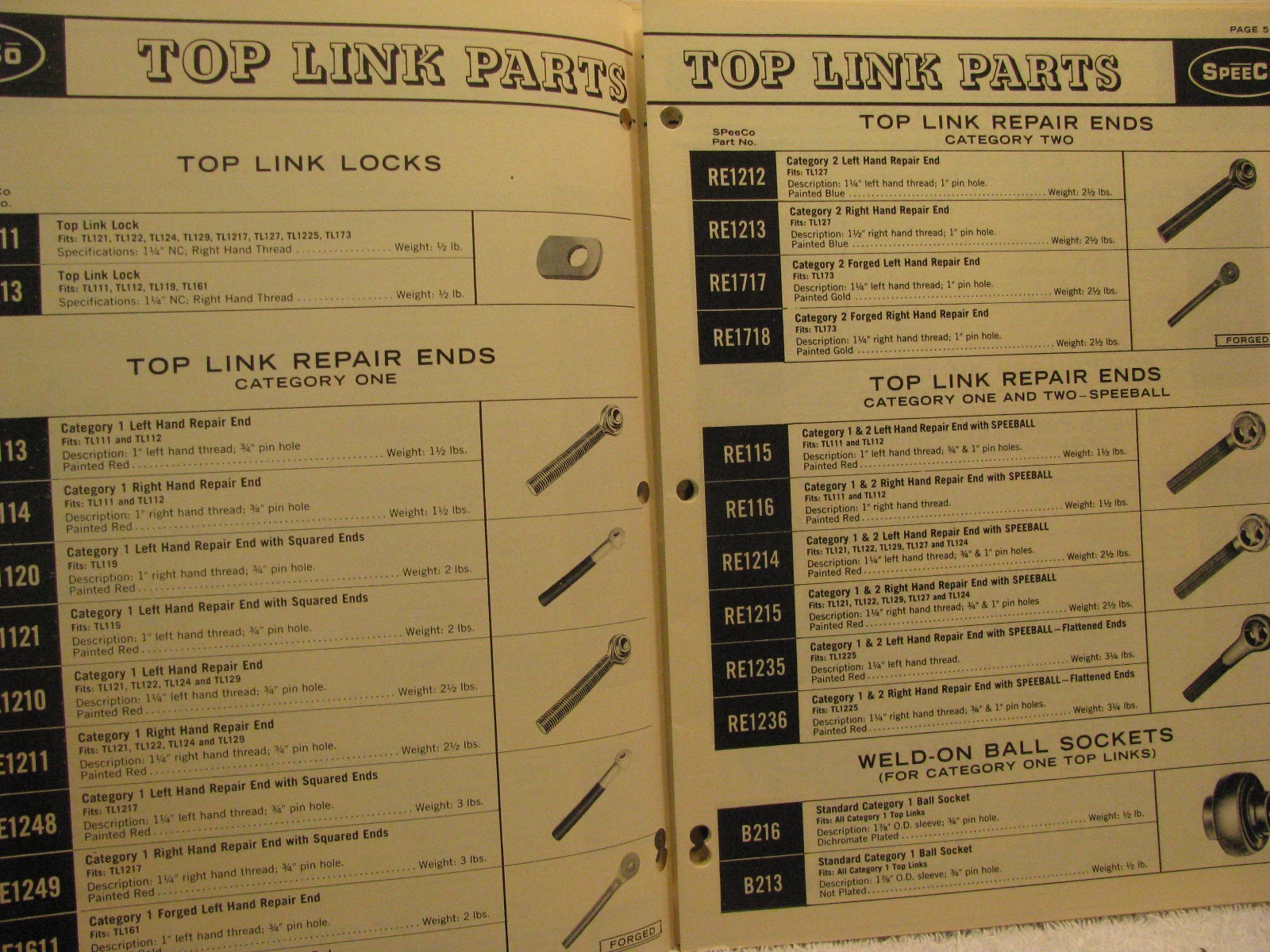 1970s SpeeCo Tractor Necessities and 3 Point Linkage Equipment Catalogue 24 Page
