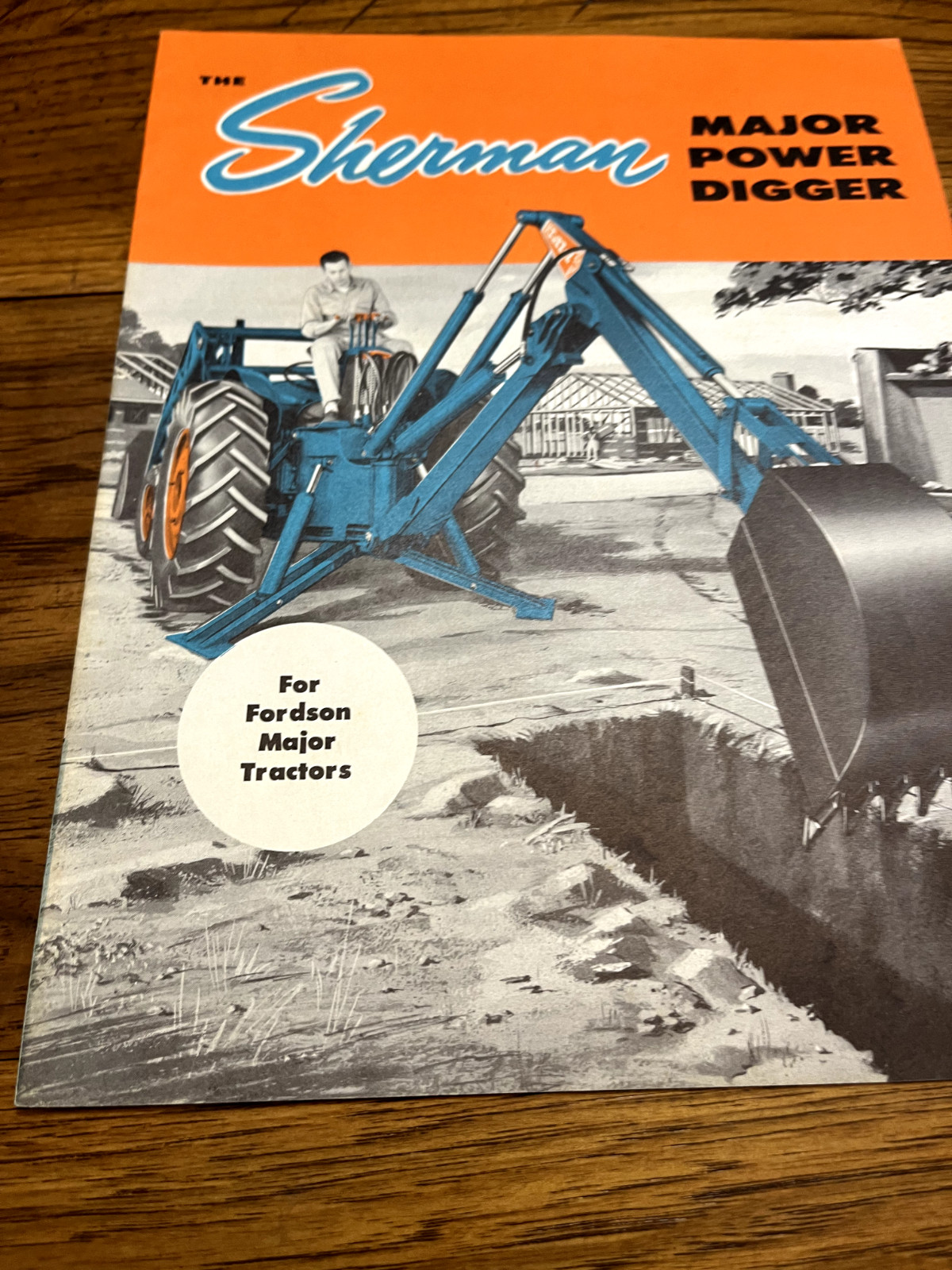 Ford Fordson Major Tractor Sherman Major Power Digger For 1956 Brochure BAOH