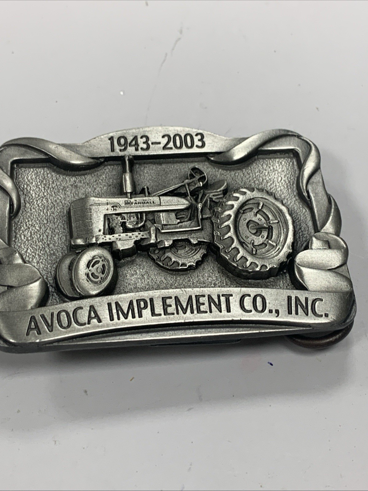 AVOCA IMPLEMENT CO., INC Avoca, IA 60th Anniversary Belt Buckle New Unused