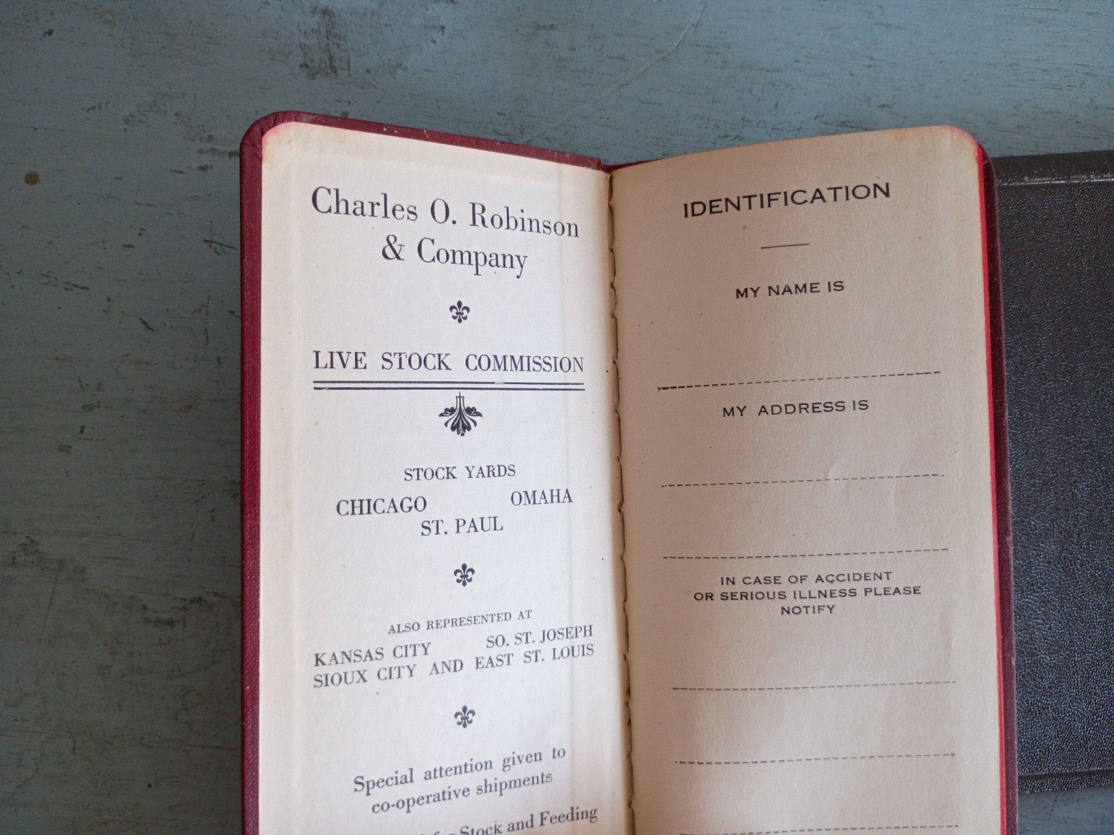 Vintage 1920s 1930s Omaha Stock Yard Memo Books Ralston Livestock Commission