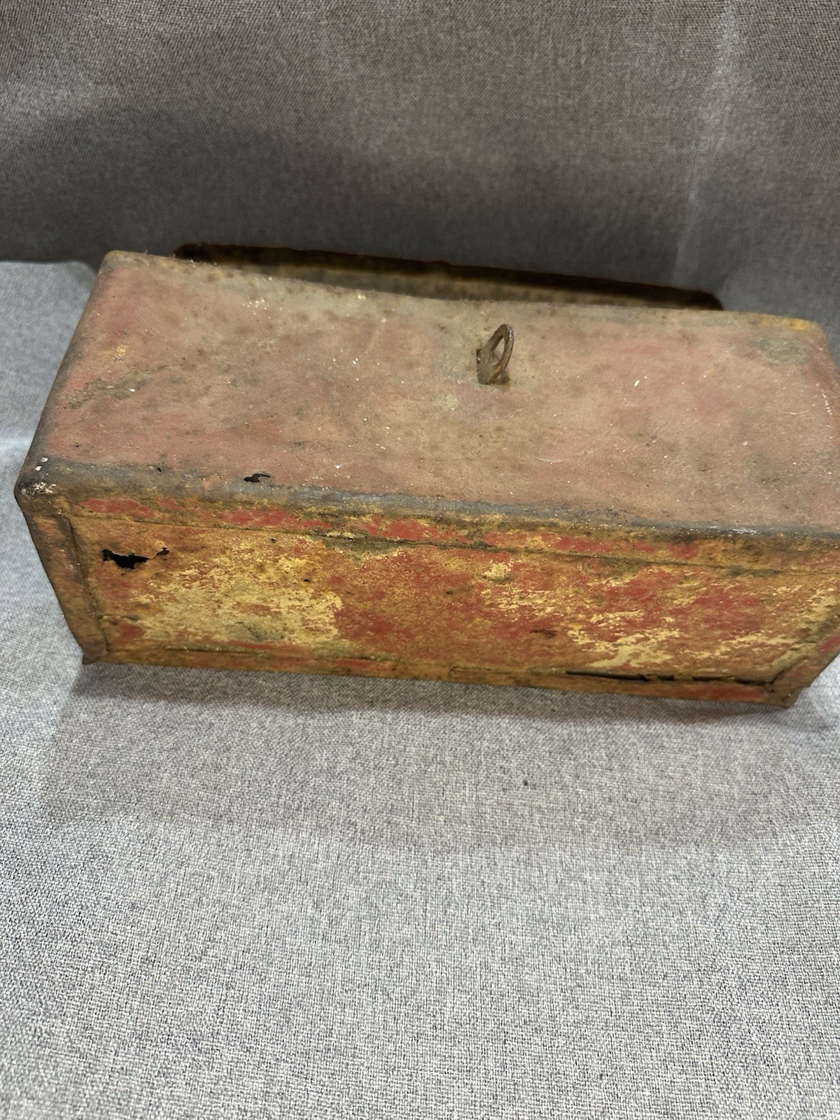 Vintage Fordson Tractor Tool Utility Box Embossed Lid Locking Clasp